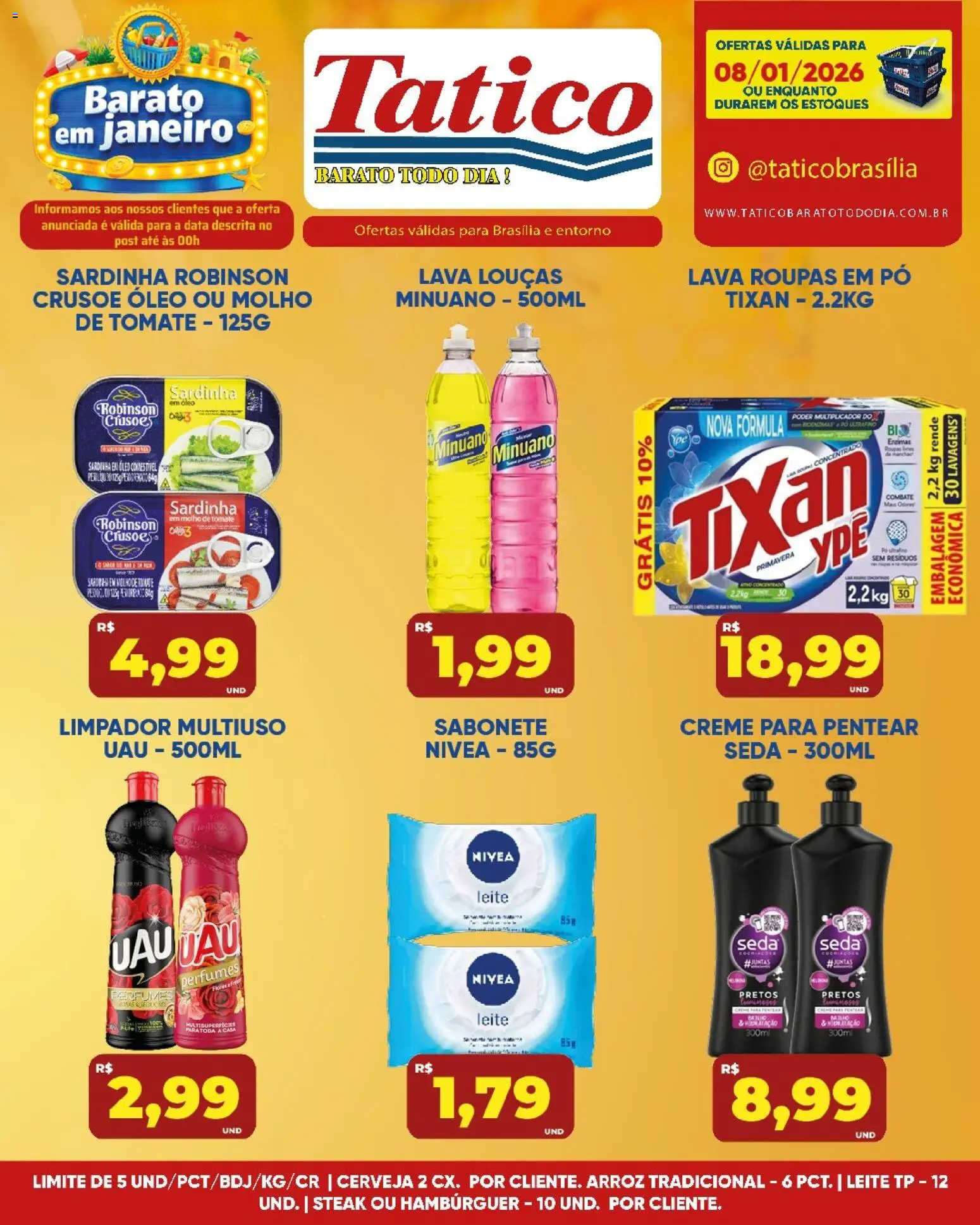 Tatico Folheto - válido de 09.01.2026 | Página: 28 | Produtos: Óleo, Creme, Perfumes, Creme para pentear