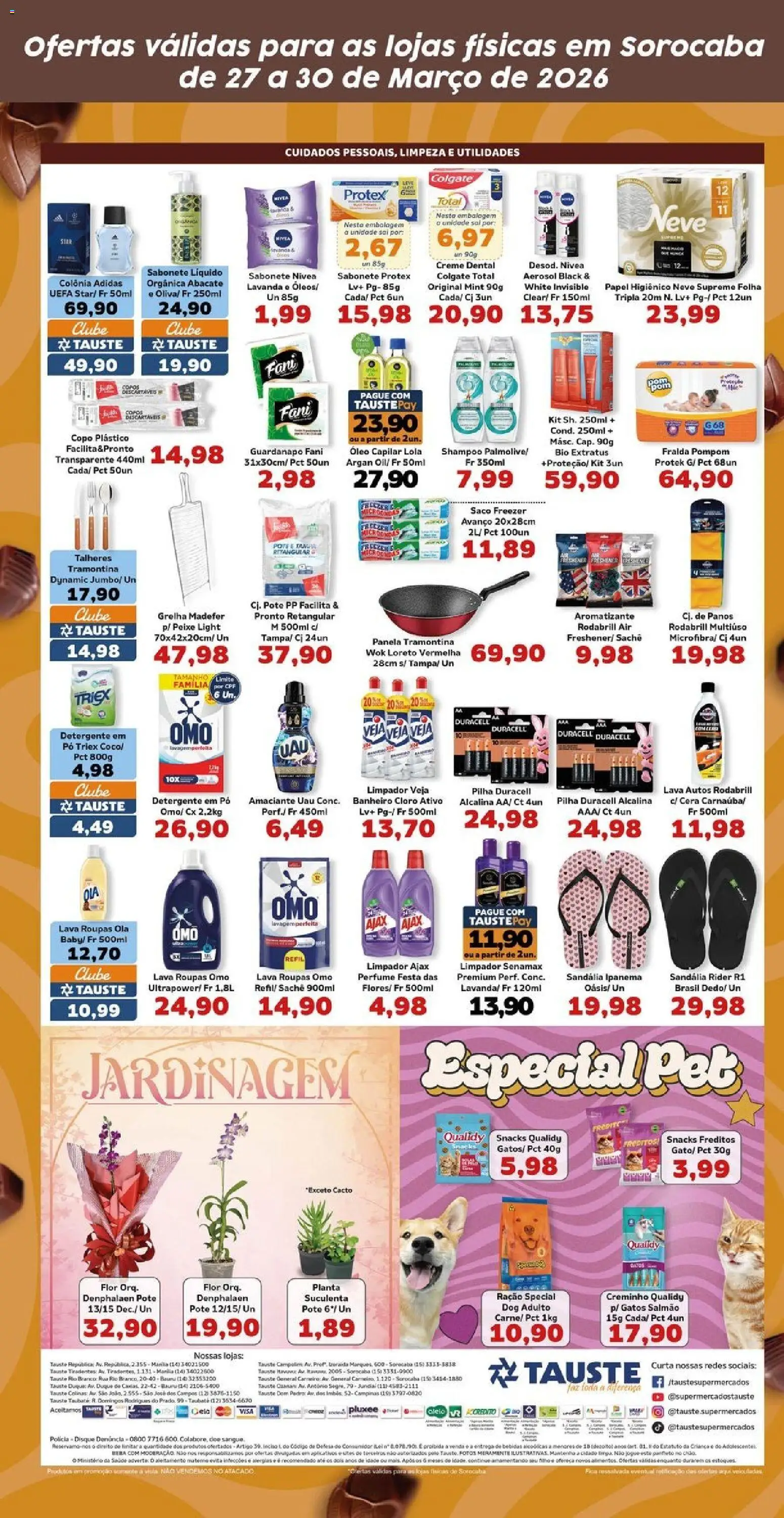 Tauste Folheto - válido de 27.03.2026 | Página: 5 | Produtos: Pó, Detergente, Copos, Sal