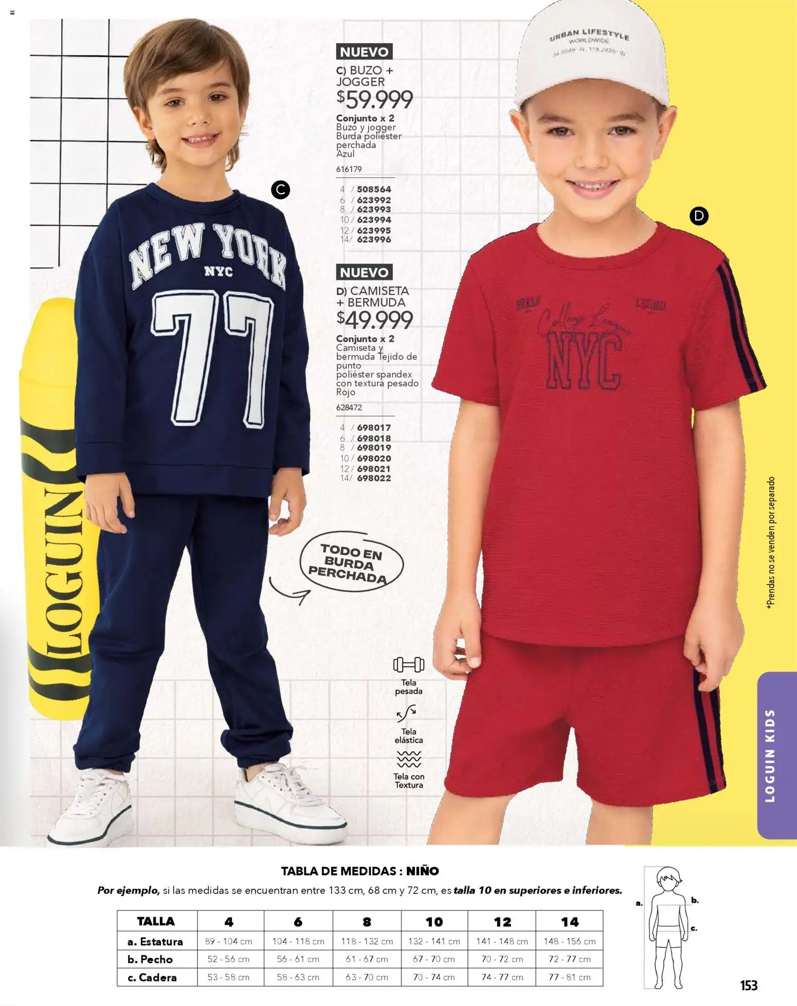 Carmel revista - valida desde el 01.02.2026 | Página: 153 | Productos: Bermuda, Buzo, Camiseta, Conjunto