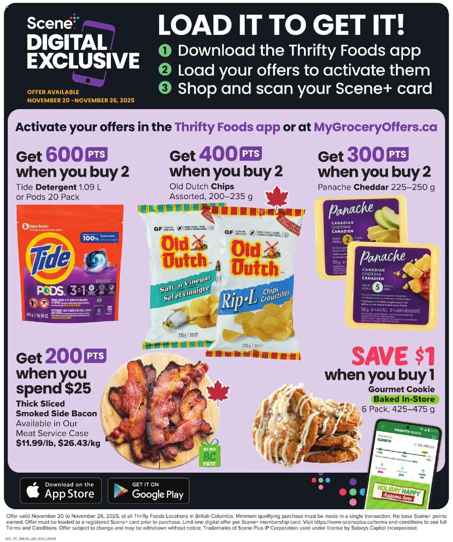Thrifty Foods flyer valid from 20.11.2025 | Page: 19 | Products: Chips, Case, Detergent