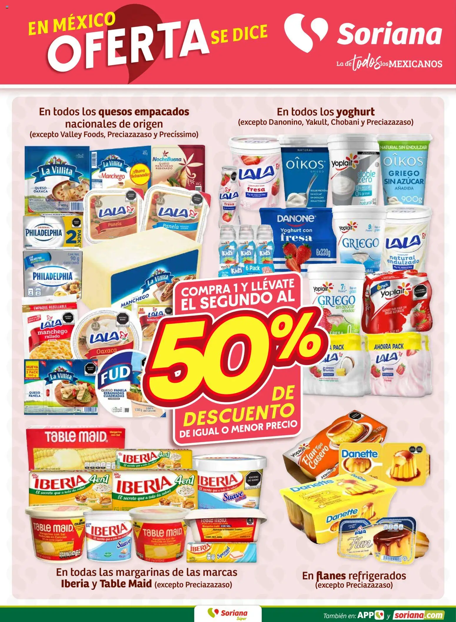 Nuevas ofertas de Soriana válidas en toda la República Mexicana desde el 12.03.2026. ¡Encuentra las mejores ofertas en Soriana Fin de Semana Súper: Ags, Nay, Jal, Qro, Col, Mich, Gto, Hgo, Tlax, Mor, Pue, Gro, Oax, Edo. de Mex, Valle de México, Za! | Página: 5 | Productos: Fresa, Azúcar, Crema, Queso