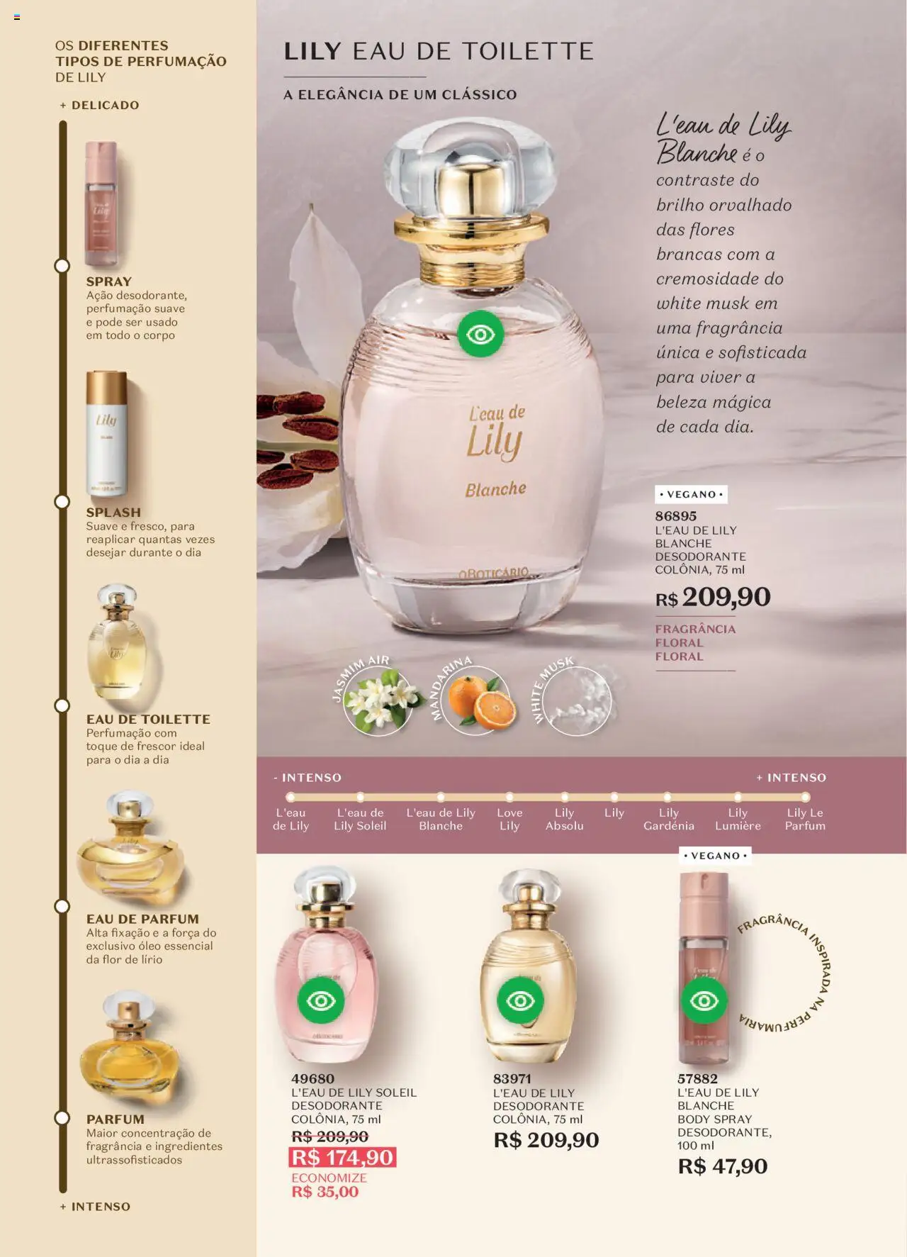 O Boticário Folheto - válido de 11.08.2025 | Página: 62 | Produtos: Eau de toilette, Flores, Óleo, Body