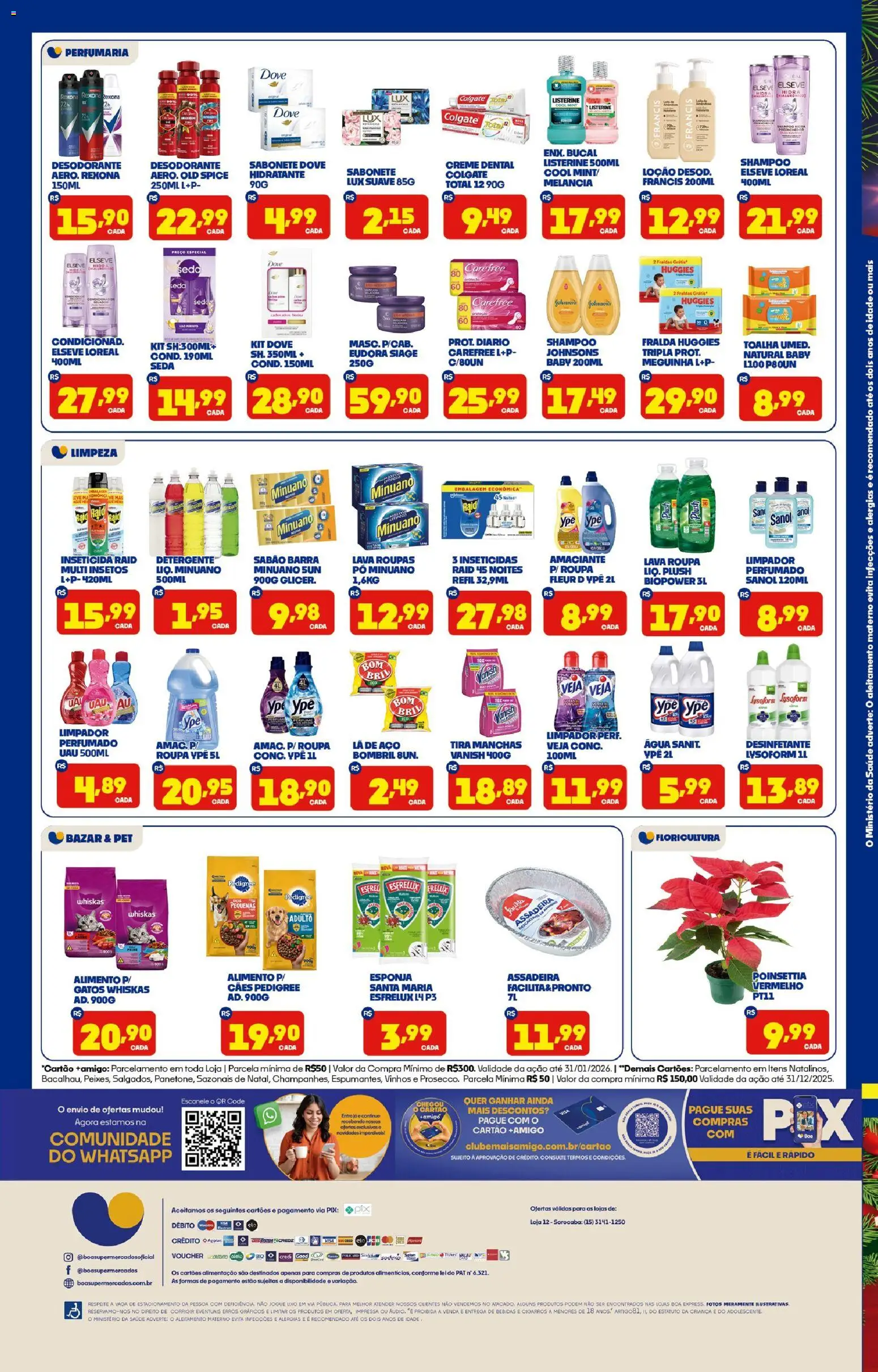 Boa Supermercados Folheto - válido de 19.12.2025 | Página: 4 | Produtos: Rexona, Dove, Vanish, Amaciante