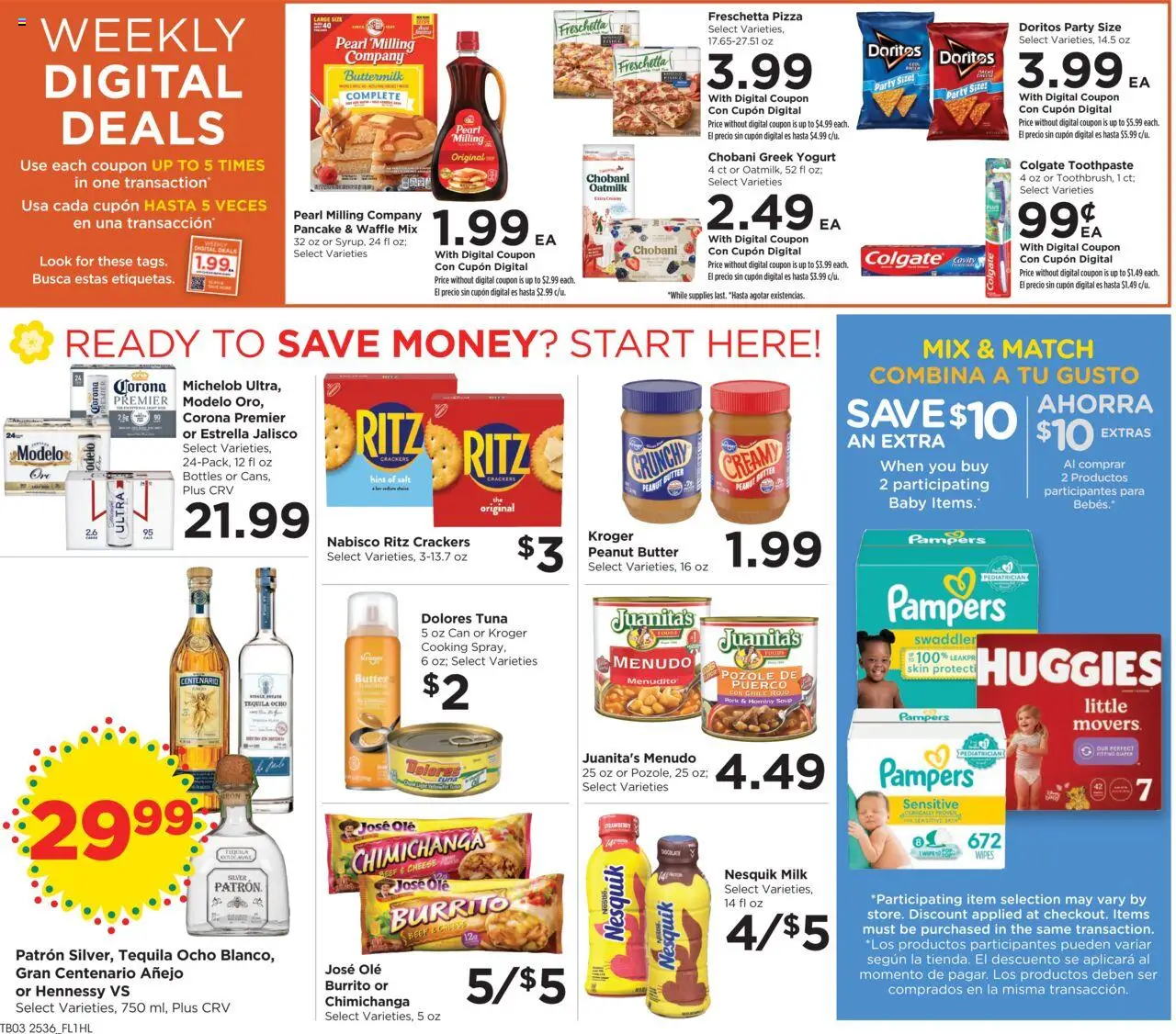 Food 4 Less Weekly Ad - valid from 08.10.2025 | Page: 5 | Products: Butter, Cheese, Pork, Beef
