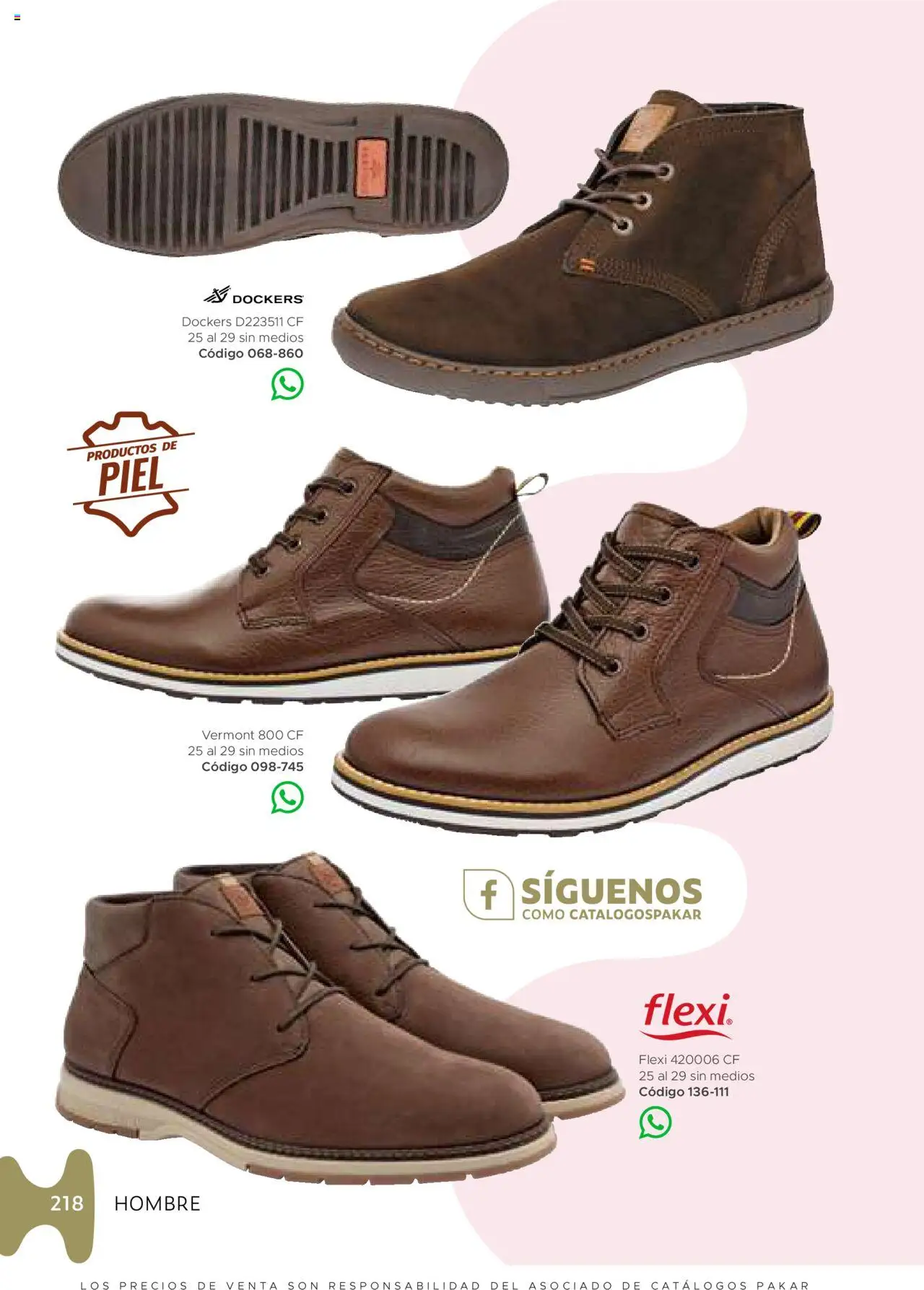 Nuevas ofertas de SC Pakar válidas en toda la República Mexicana desde el 24.07.2025. ¡Encuentra las mejores ofertas en SC Pakar - Catálogo Hombre otoño / invierno! | Página: 218