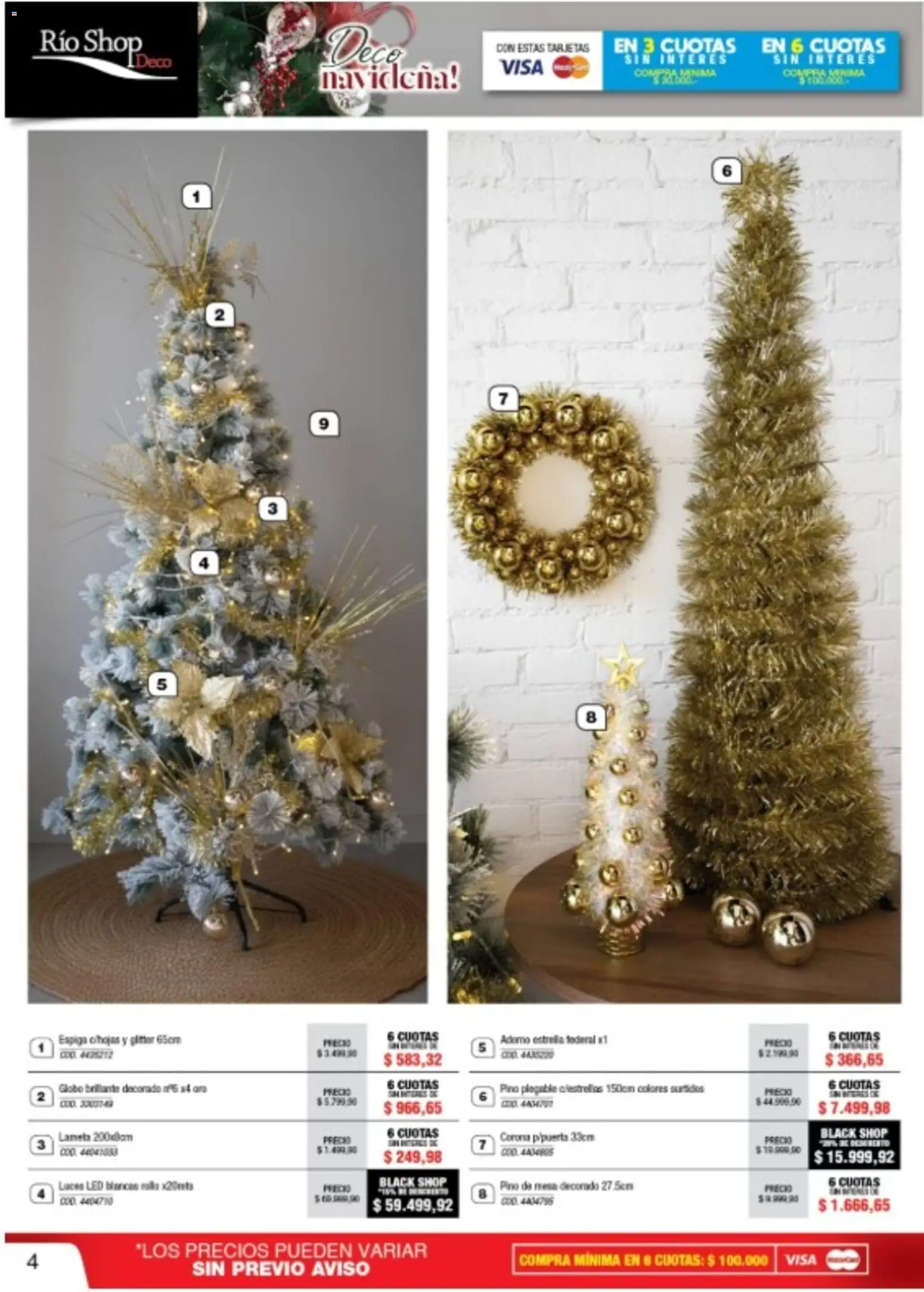 Río Shop Deco catálogo │ válido desde el 03.12.2025 | Página: 4 | Productos: Mesa, Glitter