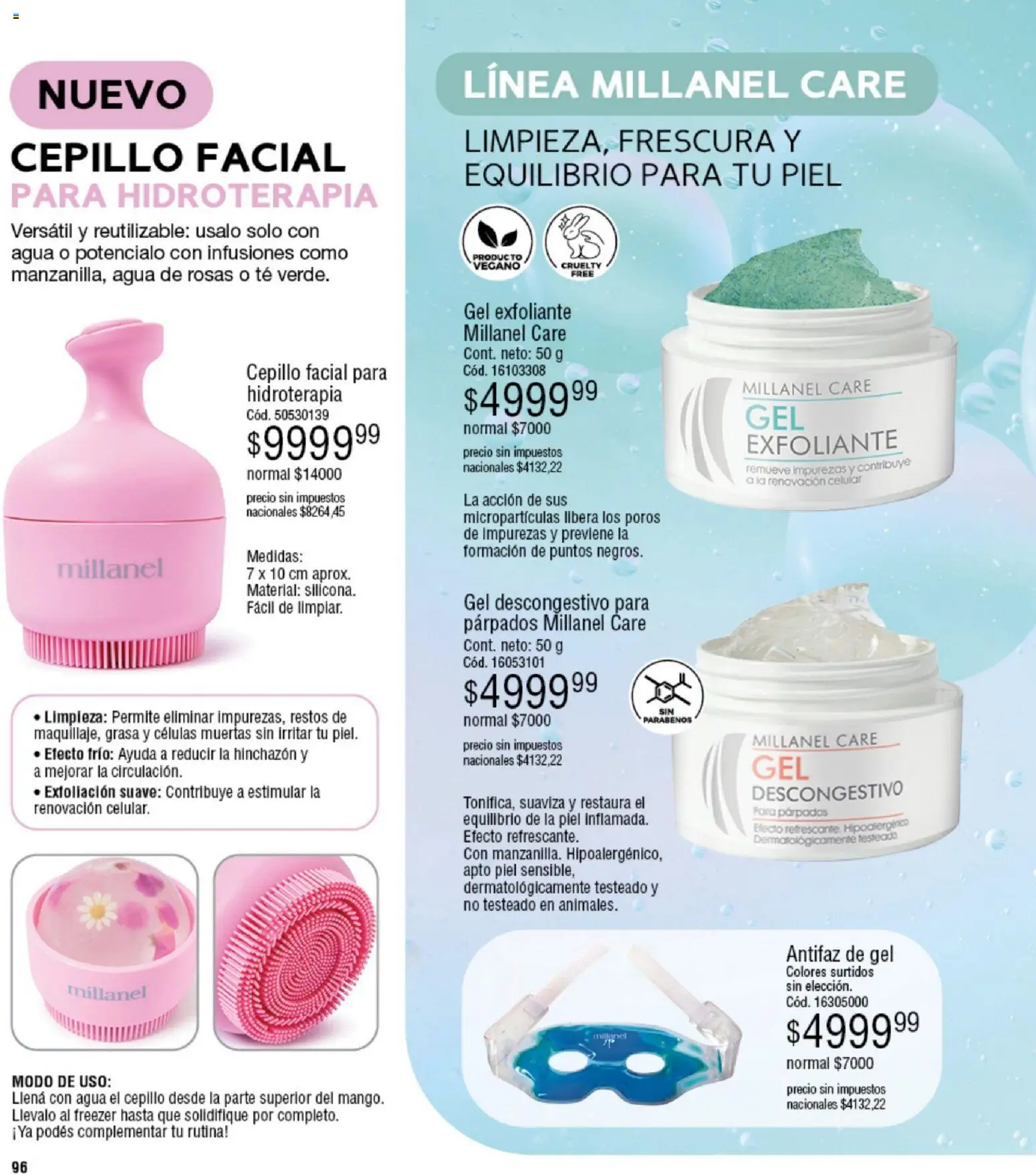 Millanel - Catálogo │ válido desde el 05.01.2026 | Página: 96 | Productos: Antifaz, Agua, Freezer, Té