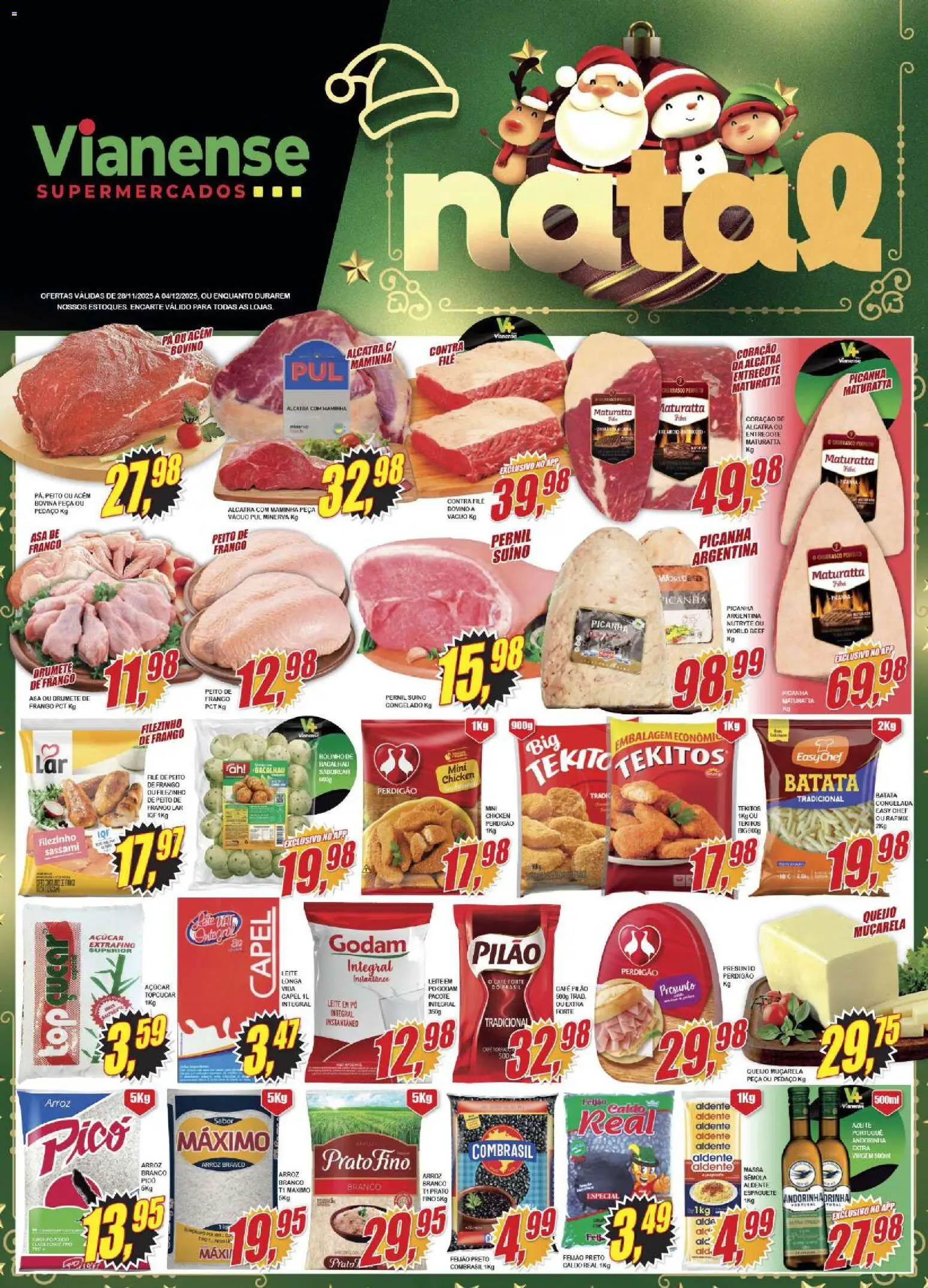 Vianense Folheto - válido de 28.11.2025 | Página: 1 | Produtos: Café, Arroz, Frango, Pá