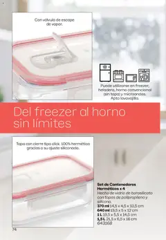 Vista previa Tupperware - Campaña 17/2025 válido desde el 13.10.2025 | Página: 75 | Productos: Horno, Freezer