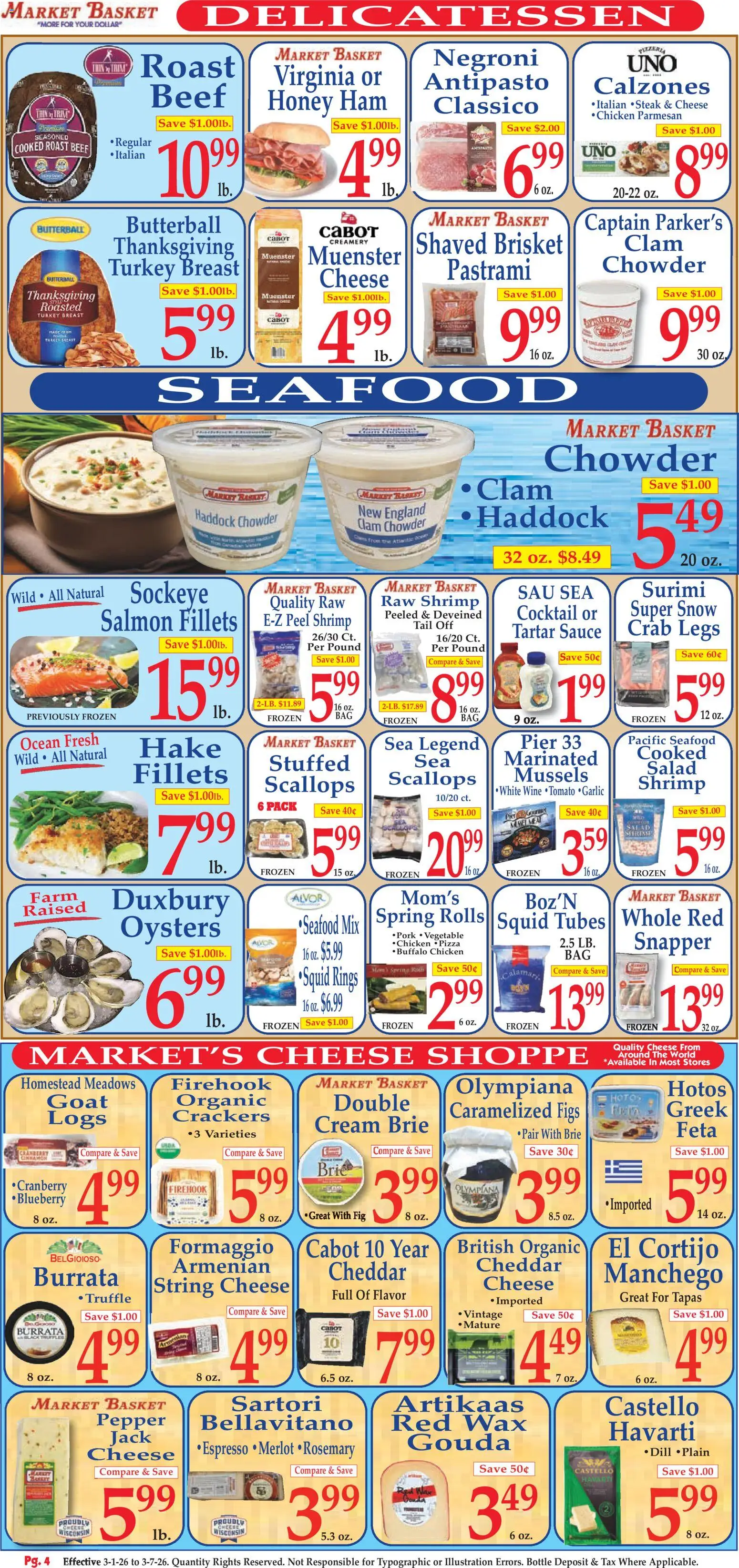 Market Basket Ad - valid from 01.03.2026 | Page: 4 | Products: Pork, Beef, Cream, Pepper