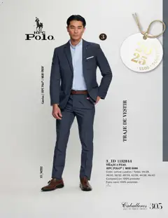 Vista previa de Price Shoes catálogo Caballeros, nuevo folleto de la tienda, válido en México a partir del 26.11.2025 | Página: 305 | Productos: Traje, Camisa