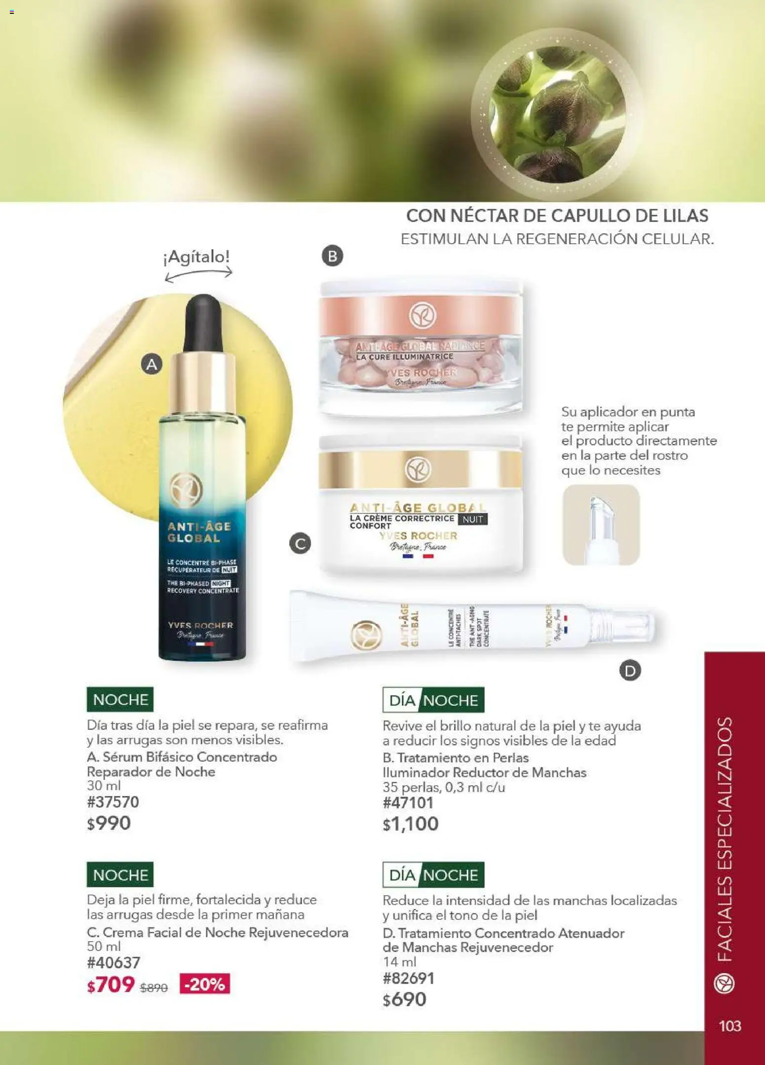 Nuevas ofertas de Yves Rocher válidas en toda la República Mexicana desde el 09.12.2025. ¡Encuentra las mejores ofertas en Yves Rocher campaña 17 2025! | Página: 105 | Productos: Crema, Atenuador, Brillo, Té