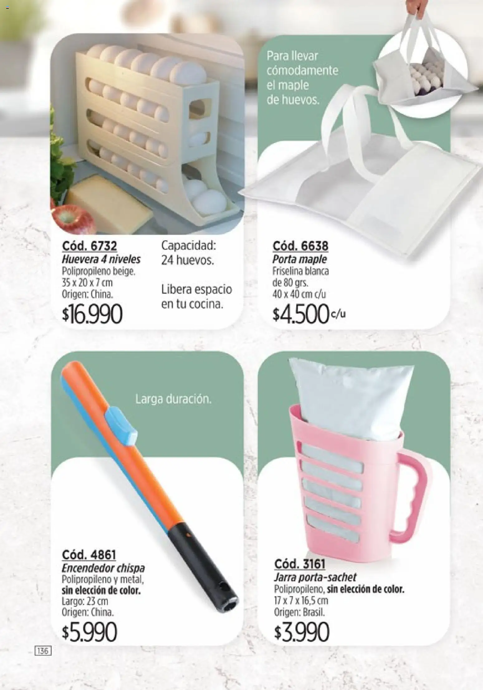 Catálogo Amodil Campaña 1/2026 │ válido desde el 01.01.2026 | Página: 136 | Productos: Encendedor, Jarra