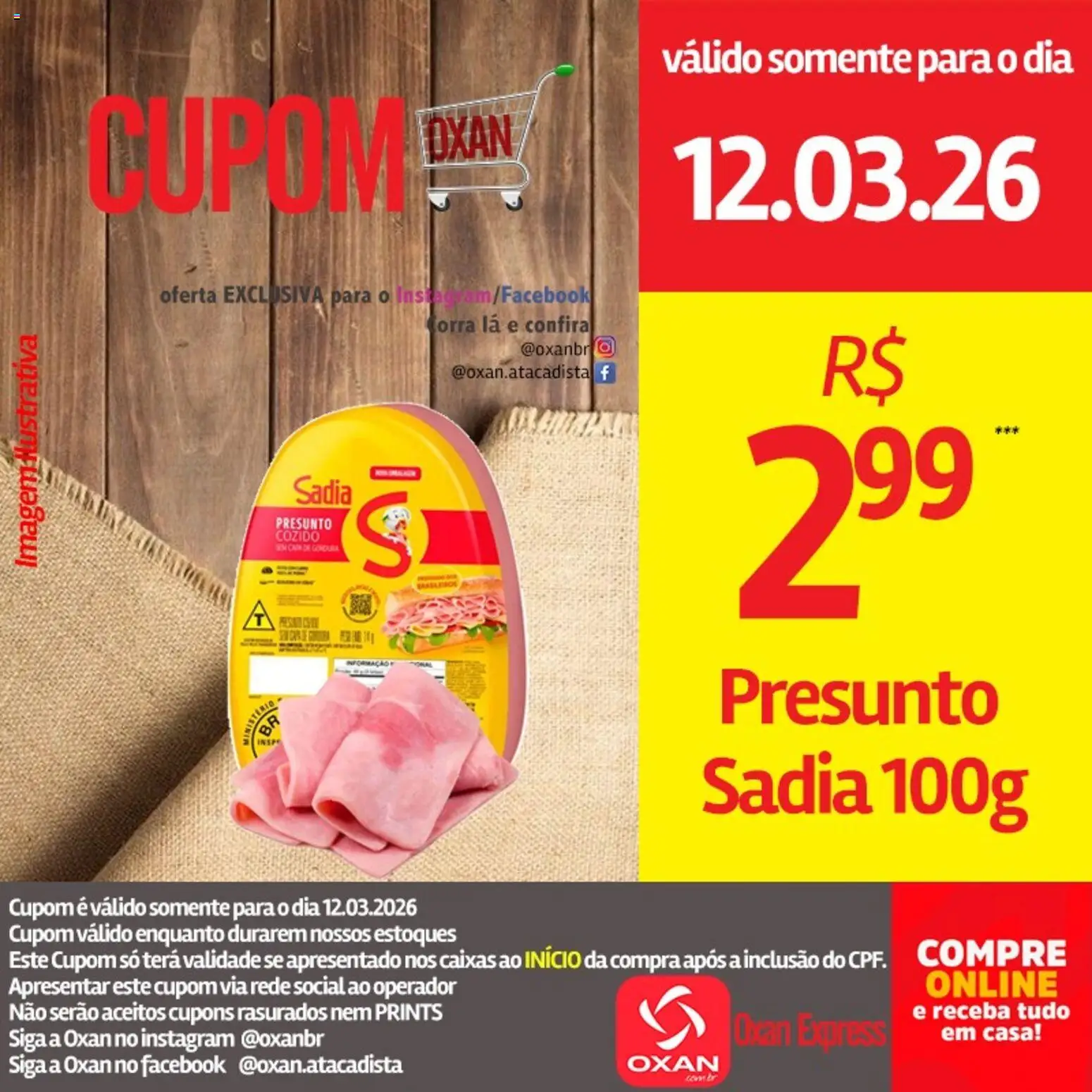 Oxan Atacadista Folheto - válido de 12.03.2026 | Página: 5 | Produtos: Presunto
