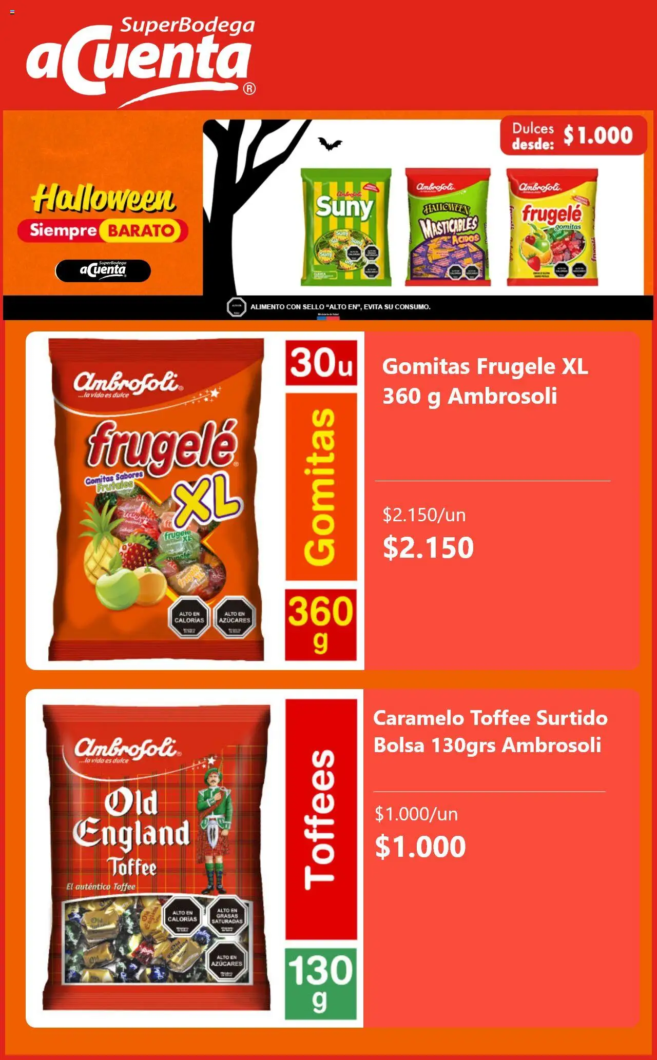 Super Bodega aCuenta ofertas  │ válido desde el 16.10.2025 | Página: 3 | Productos: Bolsa, Gomitas