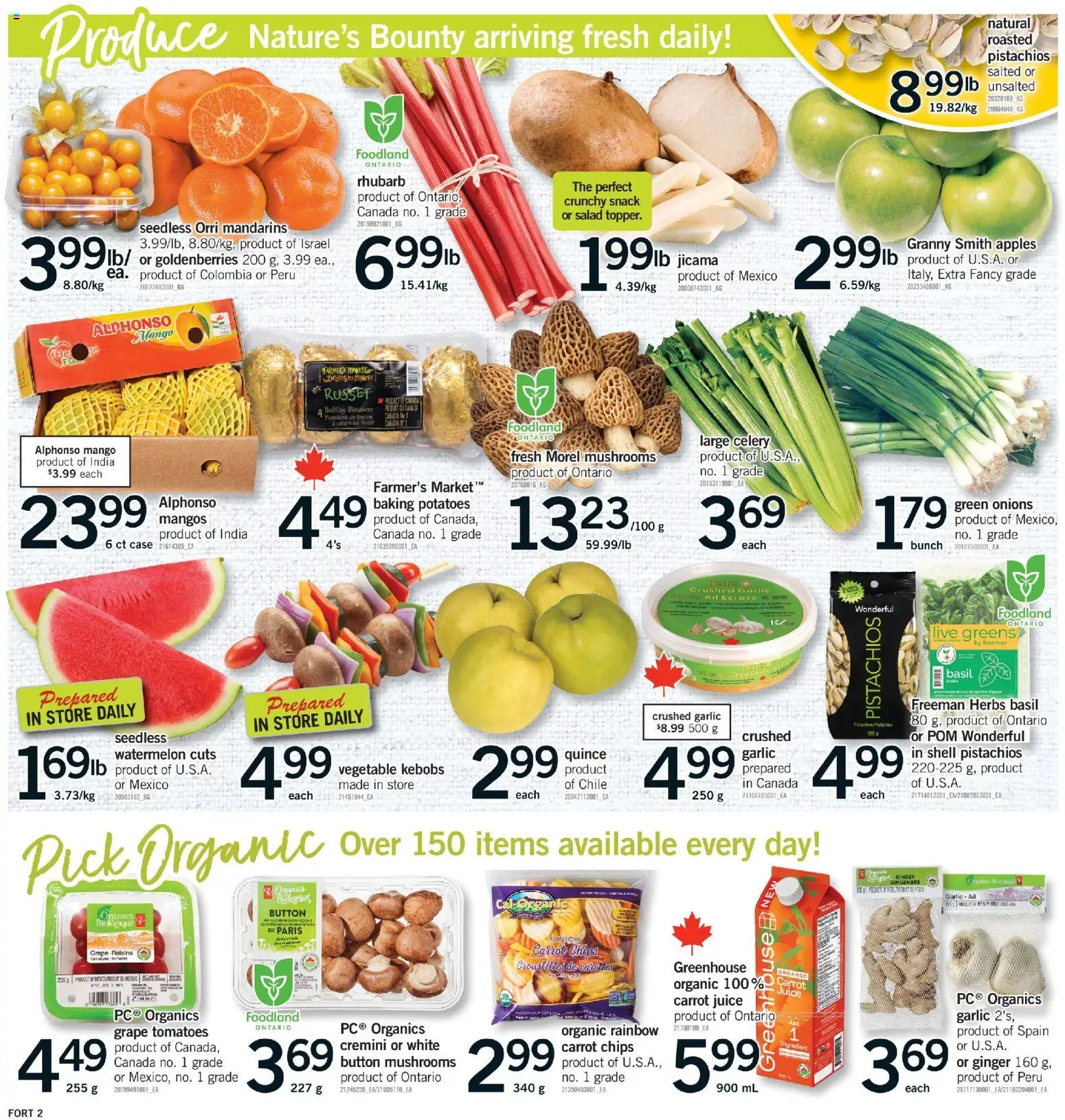 Fortinos flyer valid from 30.04.2026 | Page: 3 | Products: Chips, Salad, Potatoes, Apples