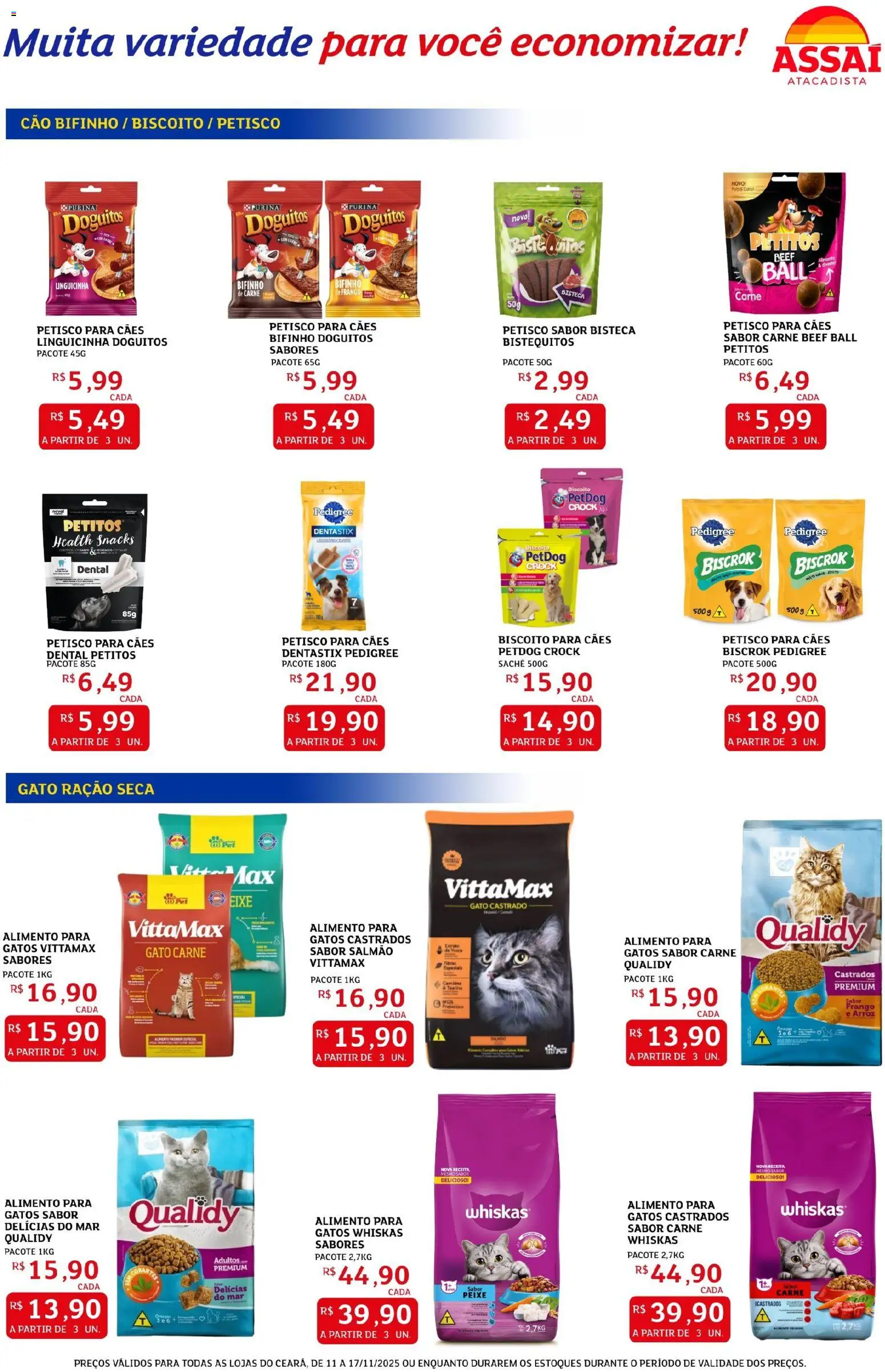 Assaí Atacadista Folheto - válido de 11.11.2025 | Página: 2 | Produtos: Salmão, Peixe, Carne, Frango
