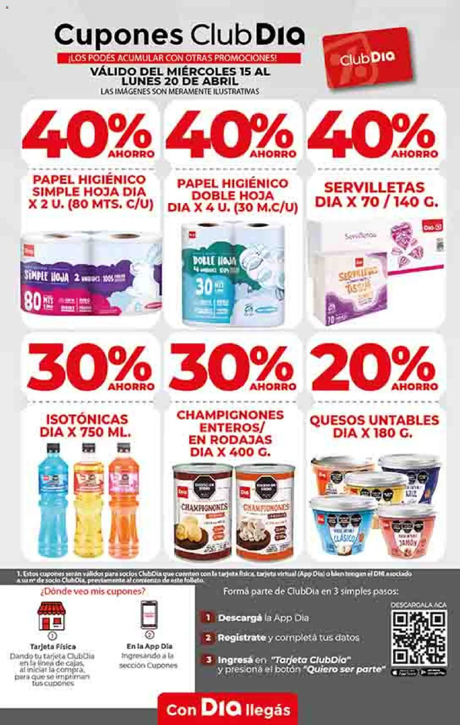 Dia - Ofertas - Salta y Jujuy │ válido desde el 15.04.2026 | Página: 14 | Productos: Papel higiénico, Servilletas
