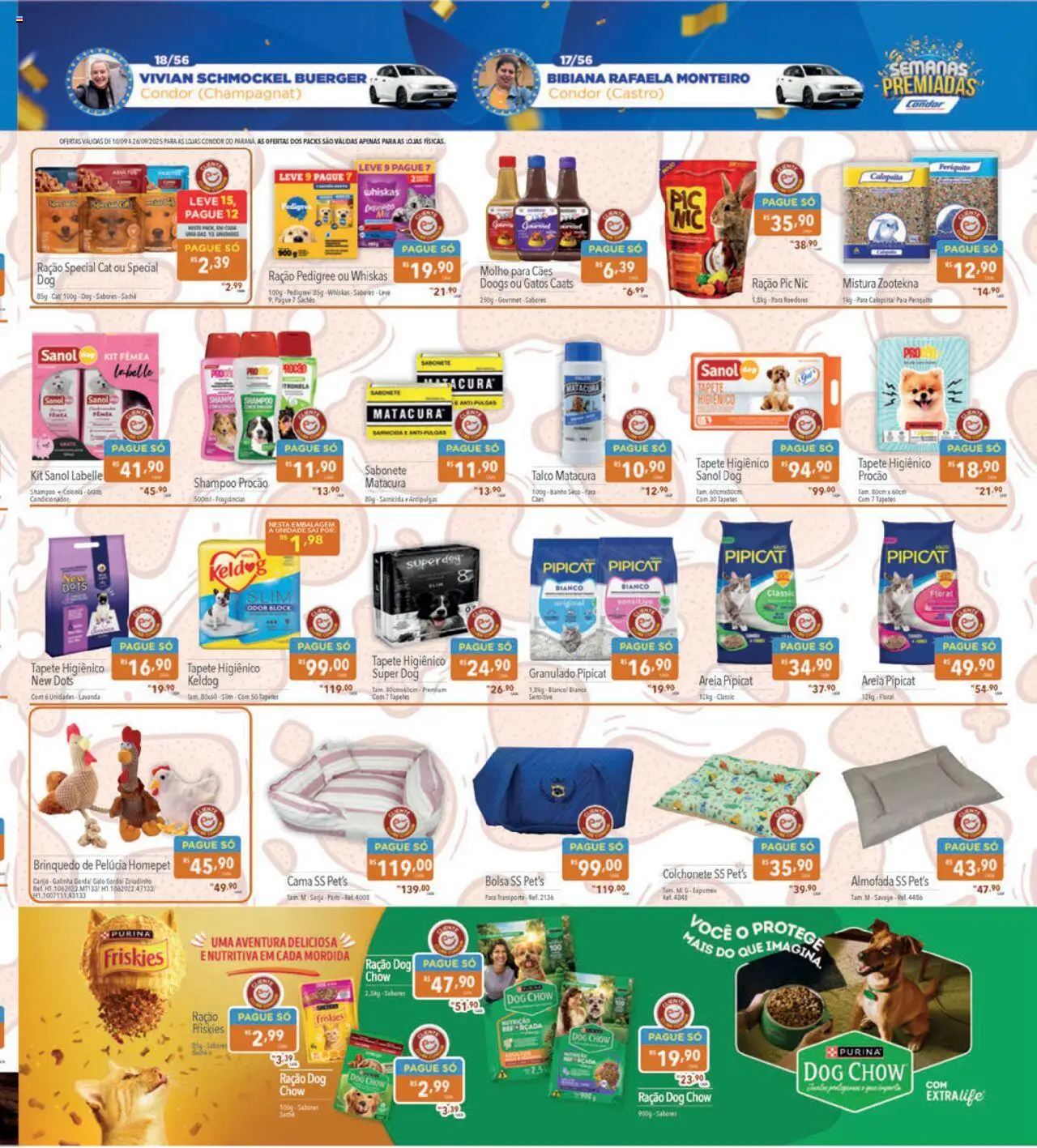 Supermercados Condor Folheto - válido de 10.09.2025 | Página: 31 | Produtos: Shampoo, Talco, Areia, Tapete higiênico
