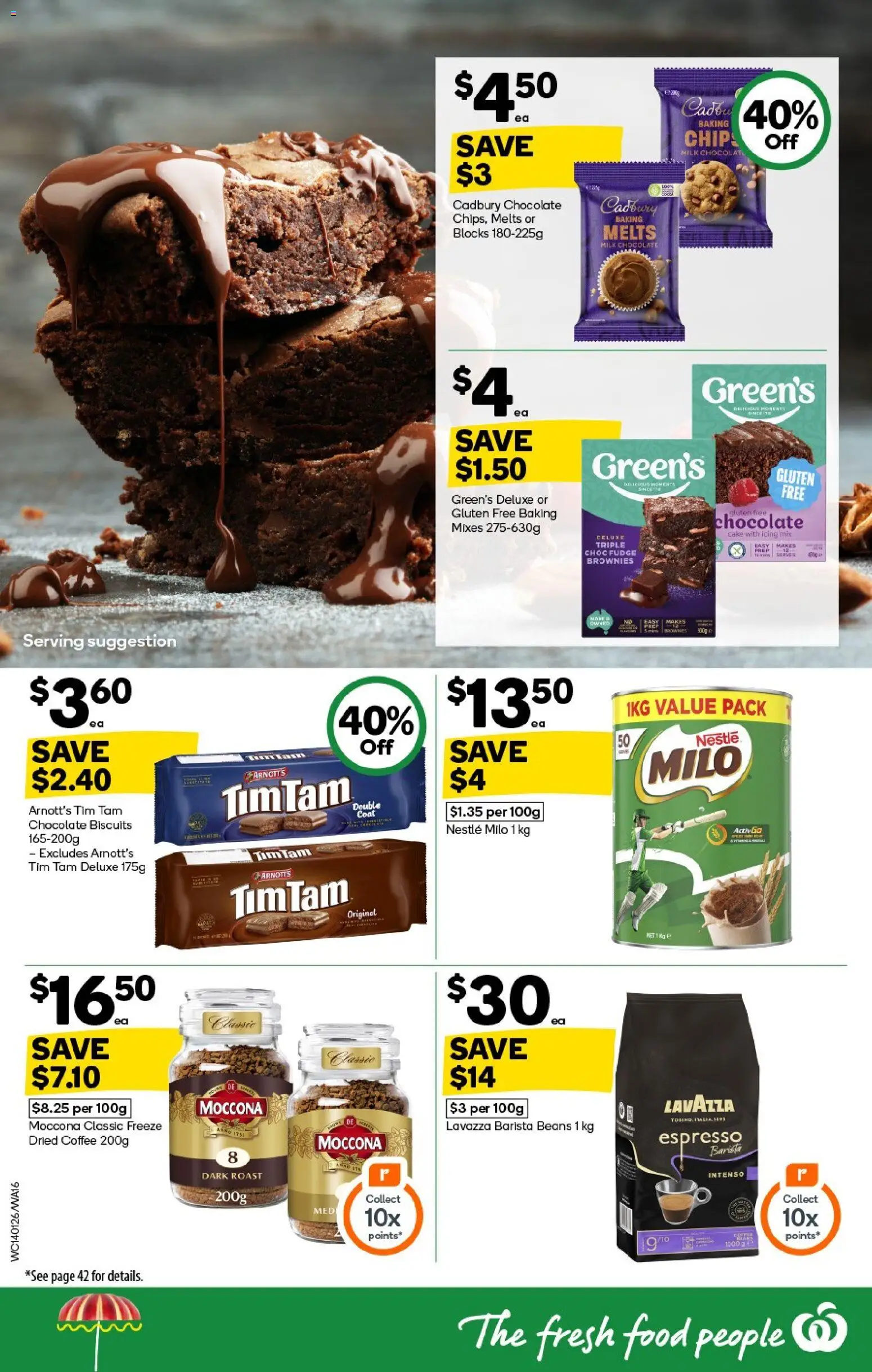 Woolworths catalogue - valid from 14.01.2026 | Page: 16 | Products: Milk, Coffee, Biscuits, Moccona
