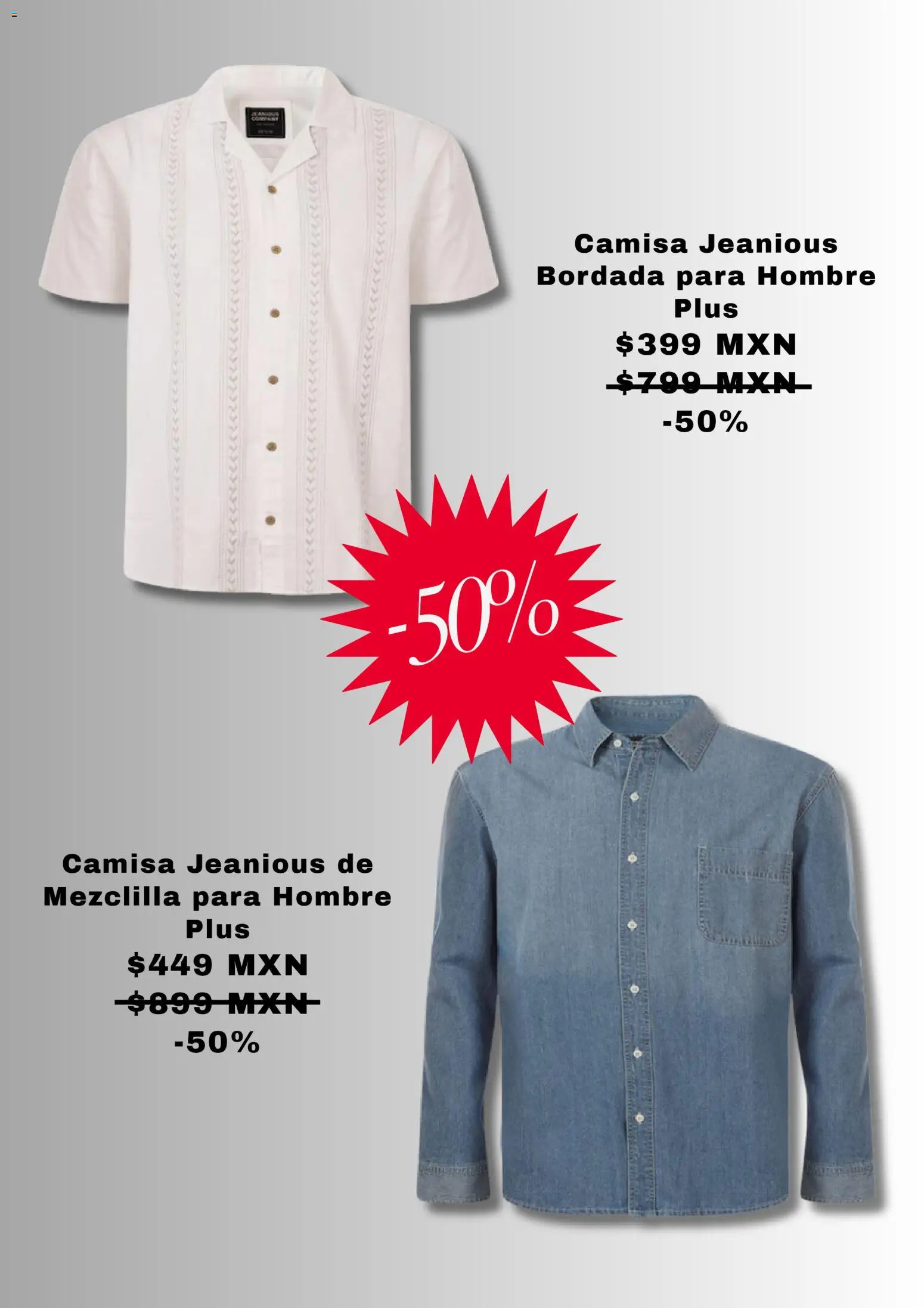 Nuevas ofertas de Sears válidas en toda la República Mexicana desde el 01.10.2025. ¡Encuentra las mejores ofertas en Sears catálogo! | Página: 2 | Productos: Camisa