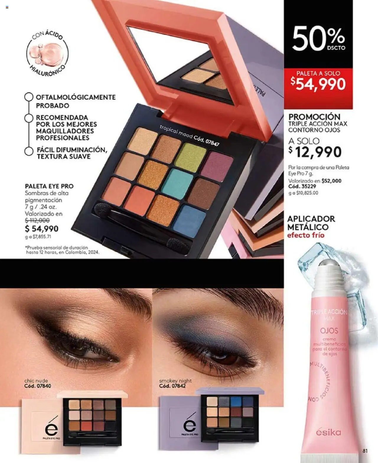 Ésika revista - valida desde el 14.10.2025 | Página: 81 | Productos: Crema, Contorno, Contorno de ojos