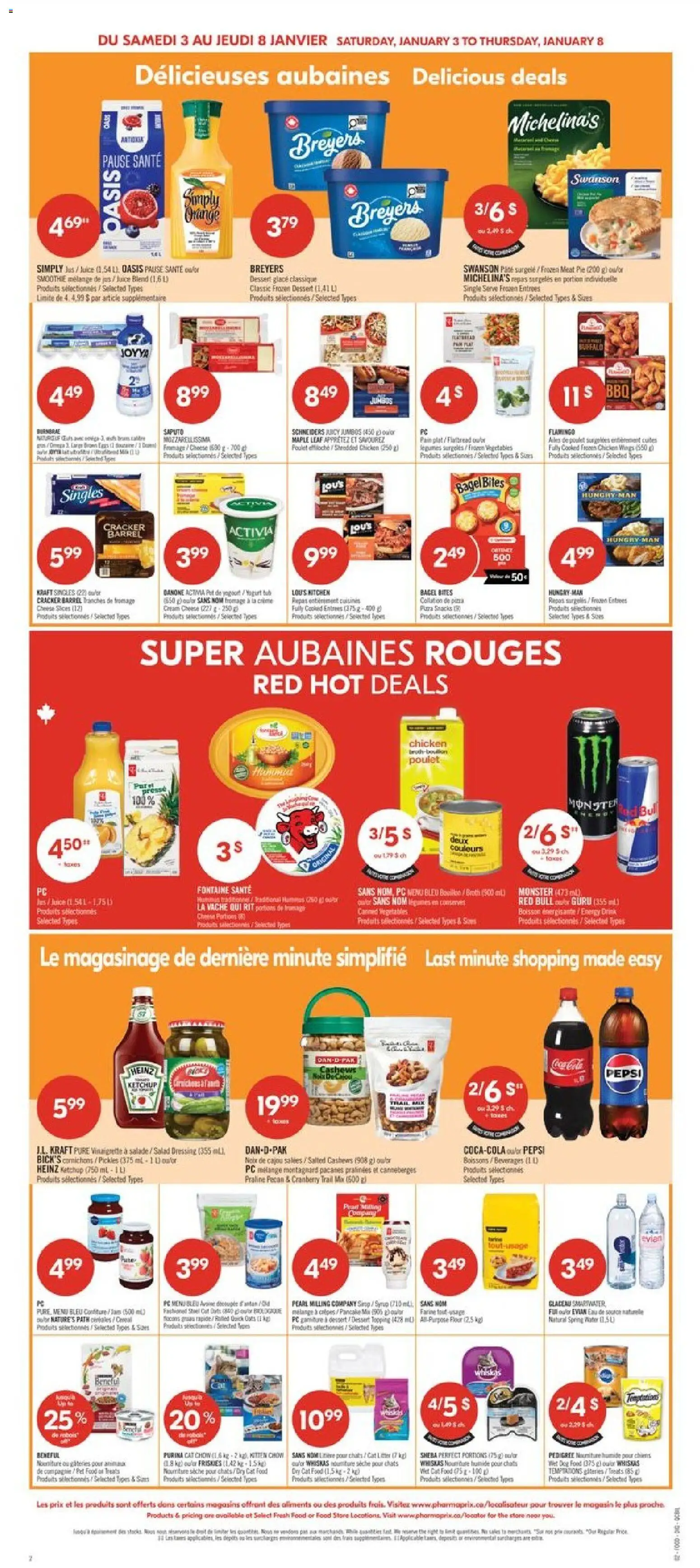 Pharmaprix flyer valid from 03.01.2026 | Page: 6 | Products: Nuts, Cream, Yogurt, Juice