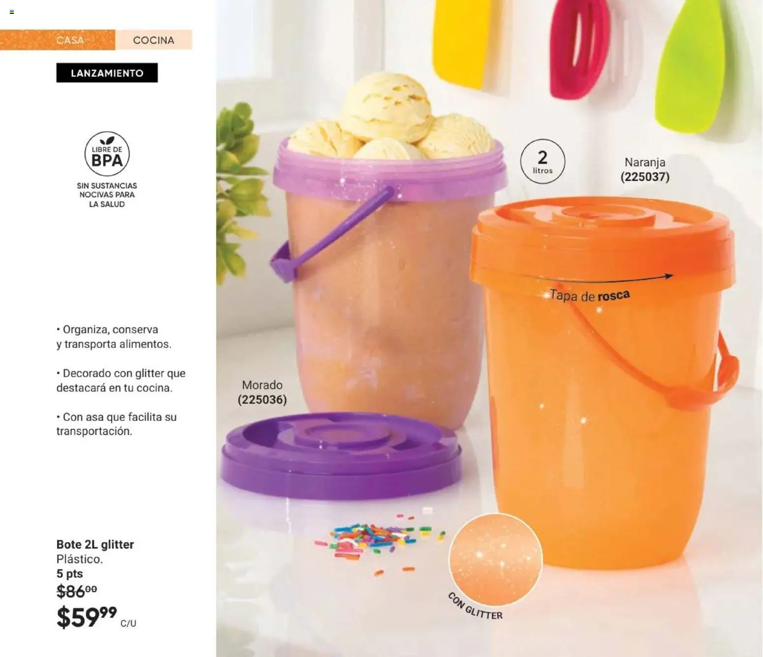 Nuevas ofertas de AVON válidas en toda la República Mexicana desde el 10.01.2026. ¡Encuentra las mejores ofertas en AVON Casa & Estilo 2 2026! | Página: 20 | Productos: Glitter, Cocina