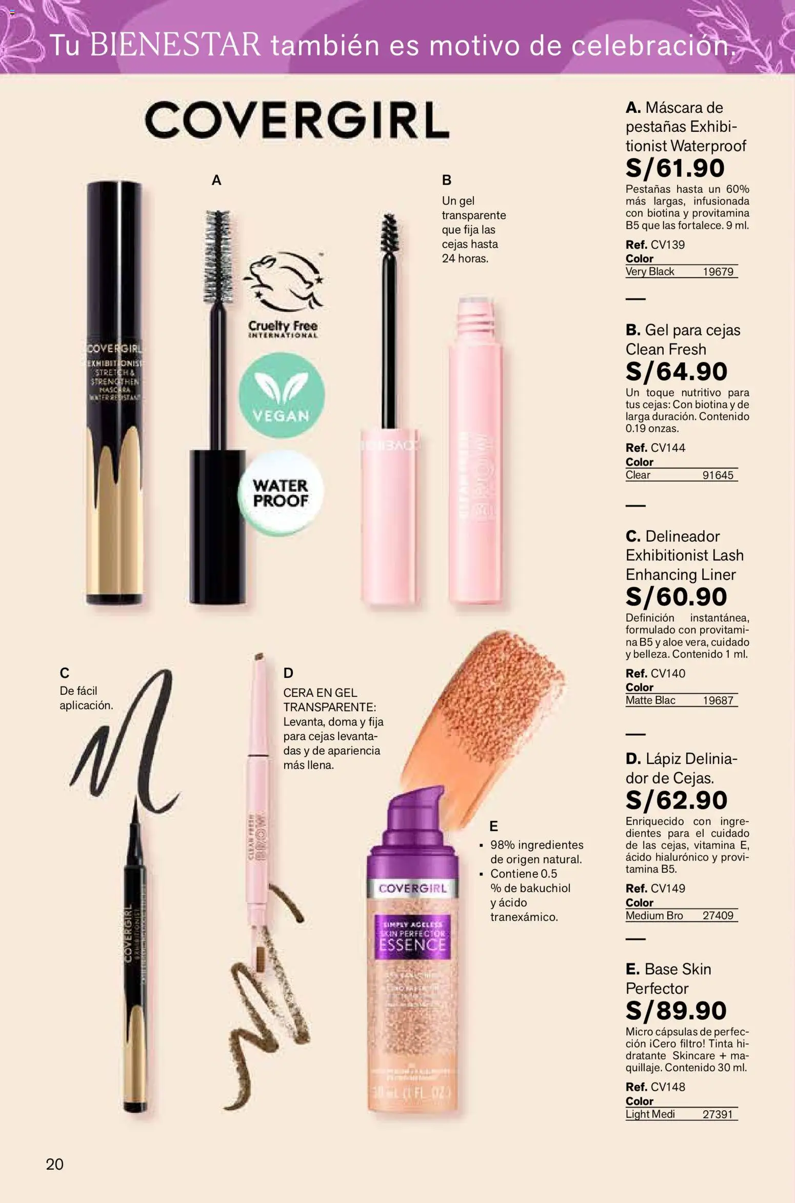 Catálogo Leonisa válido desde 06.03.2026 | Página: 20 | Productos: Máscara, Delineador