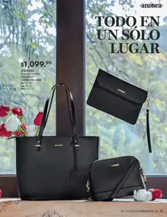 Vista previa de Andrea catálogo Primavera, nuevo folleto de la tienda, válido en México a partir del 25.01.2026 | Página: 27 | Productos: Bolsa, Sobre