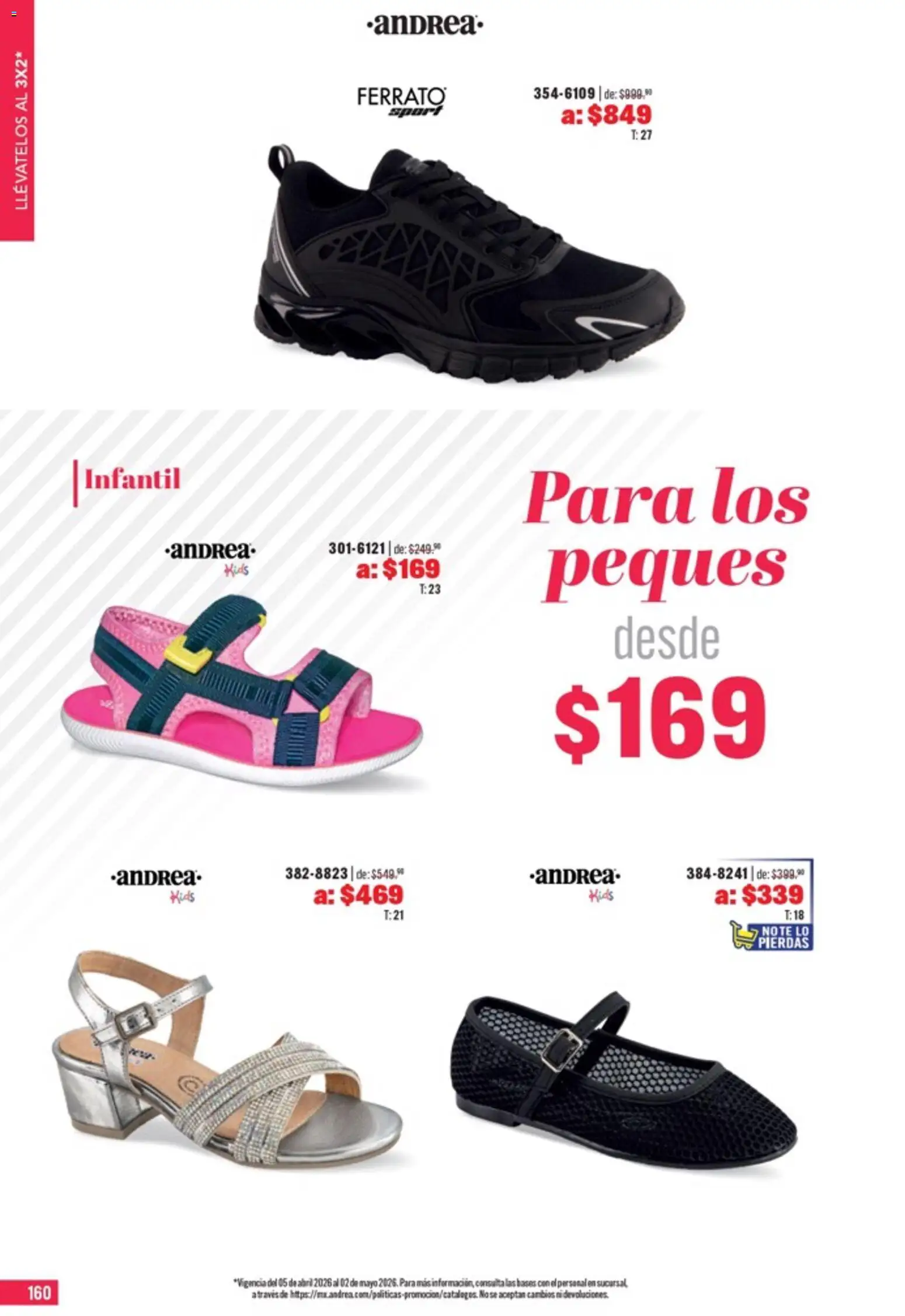 Nuevas ofertas de Andrea válidas en toda la República Mexicana desde el 05.04.2026. ¡Encuentra las mejores ofertas en Andrea catálogo Outlet! | Página: 160