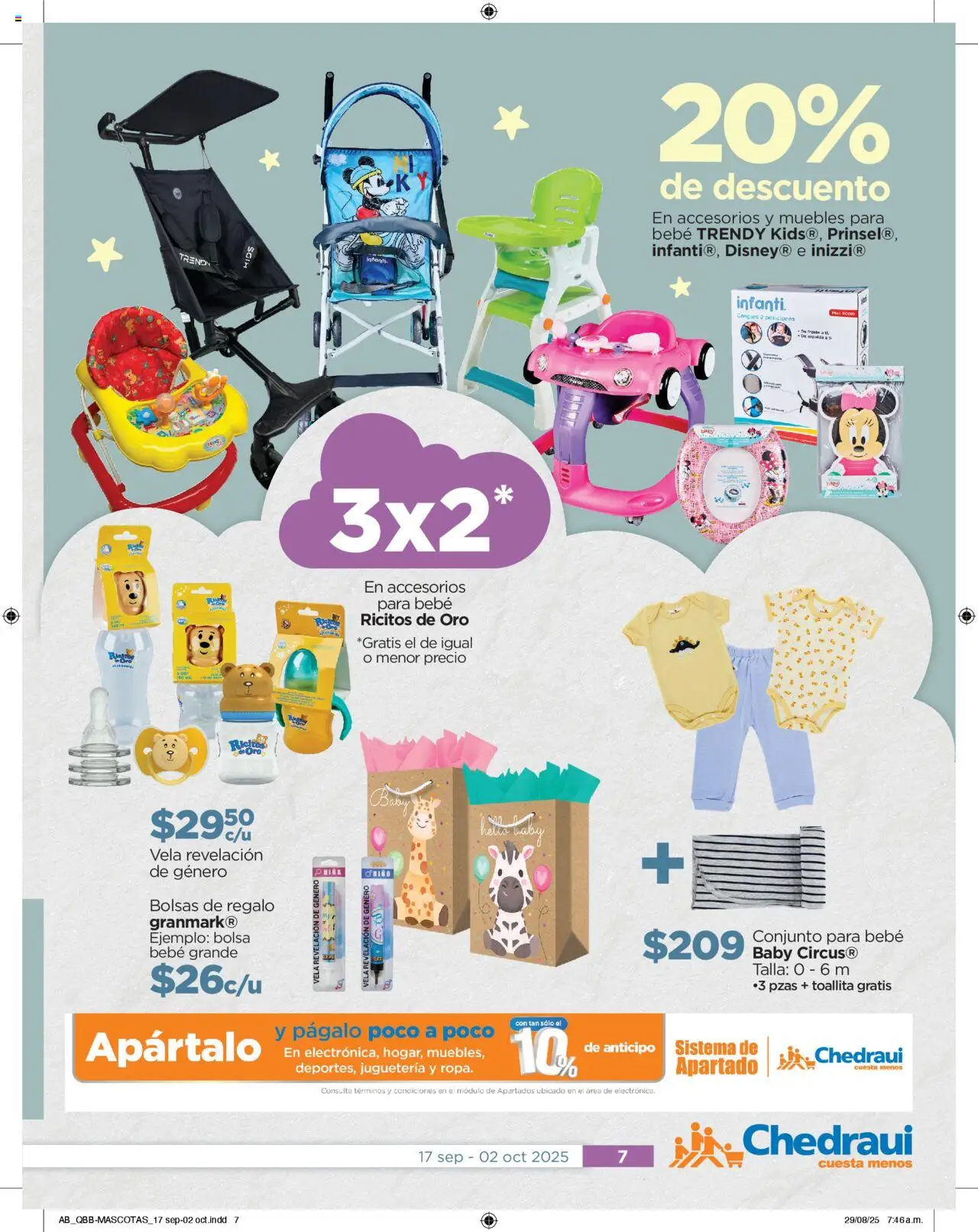 Nuevas ofertas de Chedraui válidas en toda la República Mexicana desde el 17.09.2025. ¡Encuentra las mejores ofertas en Chedraui - Promociones! | Página: 7 | Productos: Bolsa, Vela, Conjunto