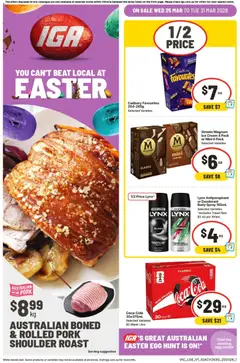 Preview of IGA catalogue  - valid from 25.03.2026
