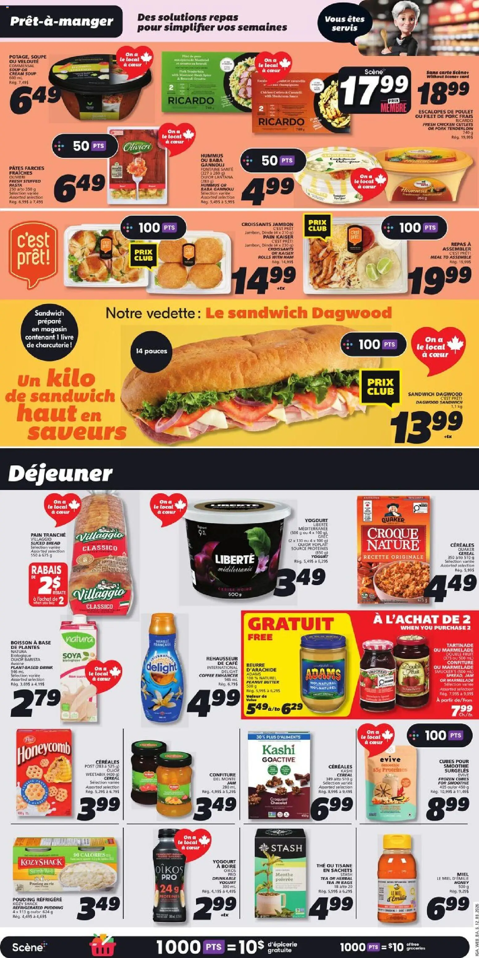IGA flyer valid from 12.03.2026 | Page: 8 | Products: Pasta, Cream, Chicken, Pork