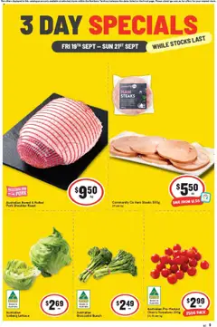 Preview of IGA 3 Day Specials NT - valid from 19.09.2025