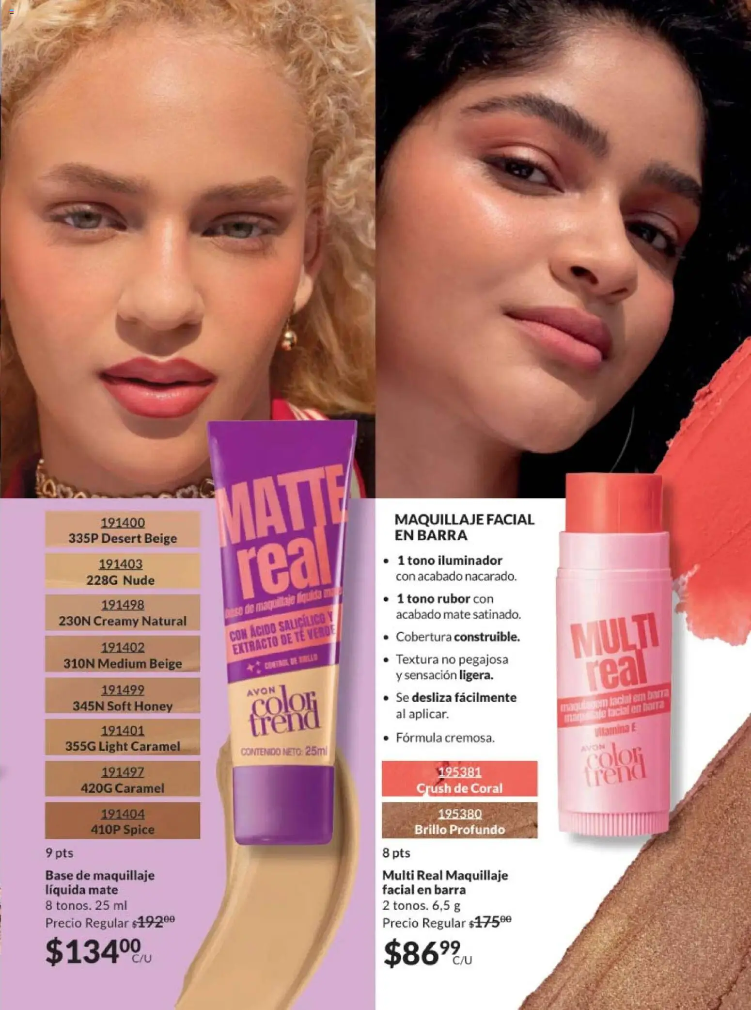 Nuevas ofertas de AVON válidas en toda la República Mexicana desde el 30.01.2026. ¡Encuentra las mejores ofertas en AVON campaña 3 2026! | Página: 43 | Productos: Brillo, Barra, Té, Rubor