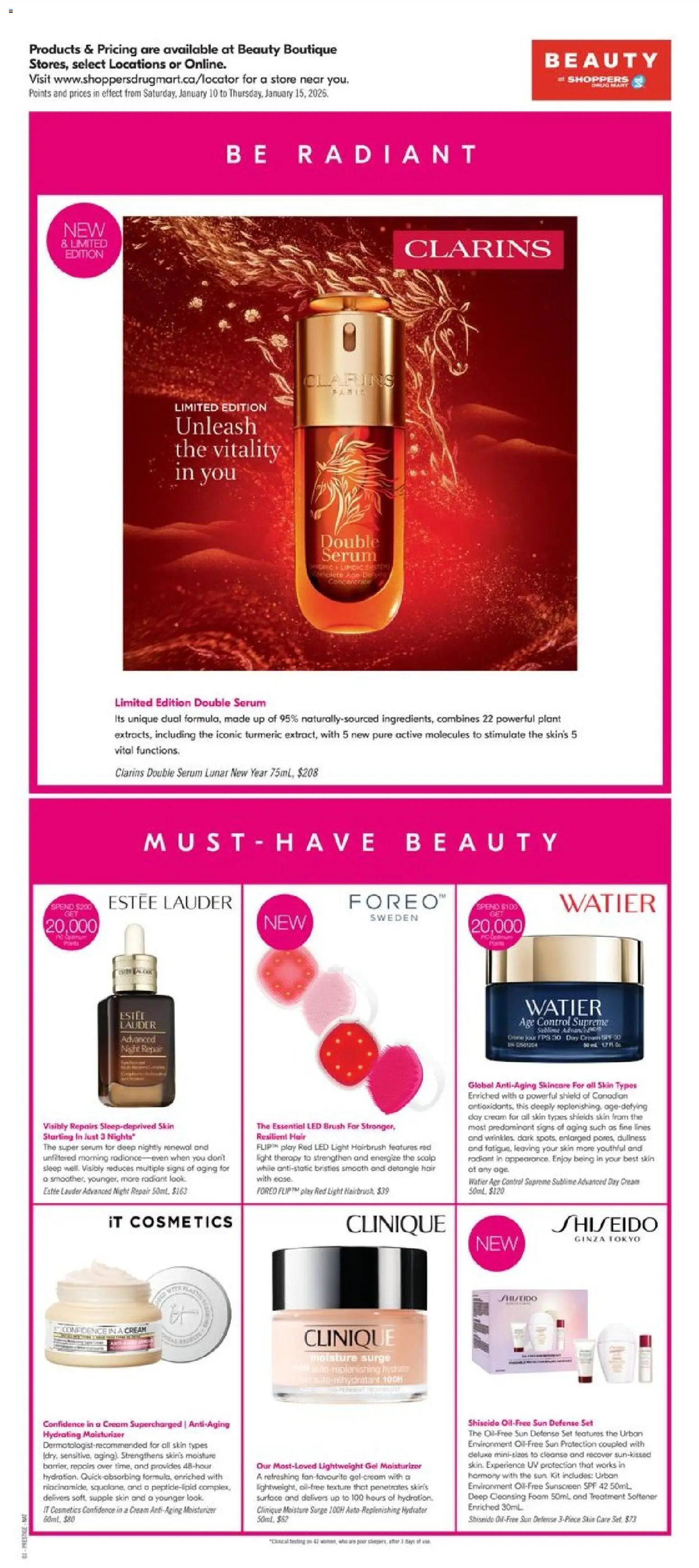 Shoppers flyer valid from 09.01.2026 | Page: 11 | Products: Cream, Brush, Sunscreen