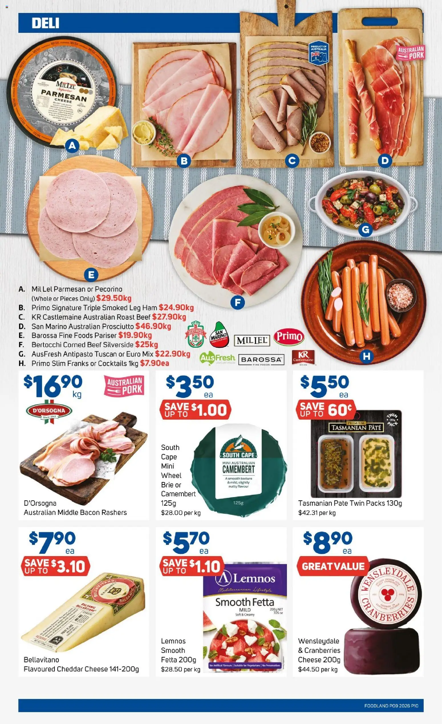 Foodland catalogue - valid from 25.02.2026 | Page: 10 | Products: Bacon, Cheese, Pork, Beef