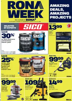 Preview of Rona weekly flyer / circulaire from shop Rona valid from 21.08.2025