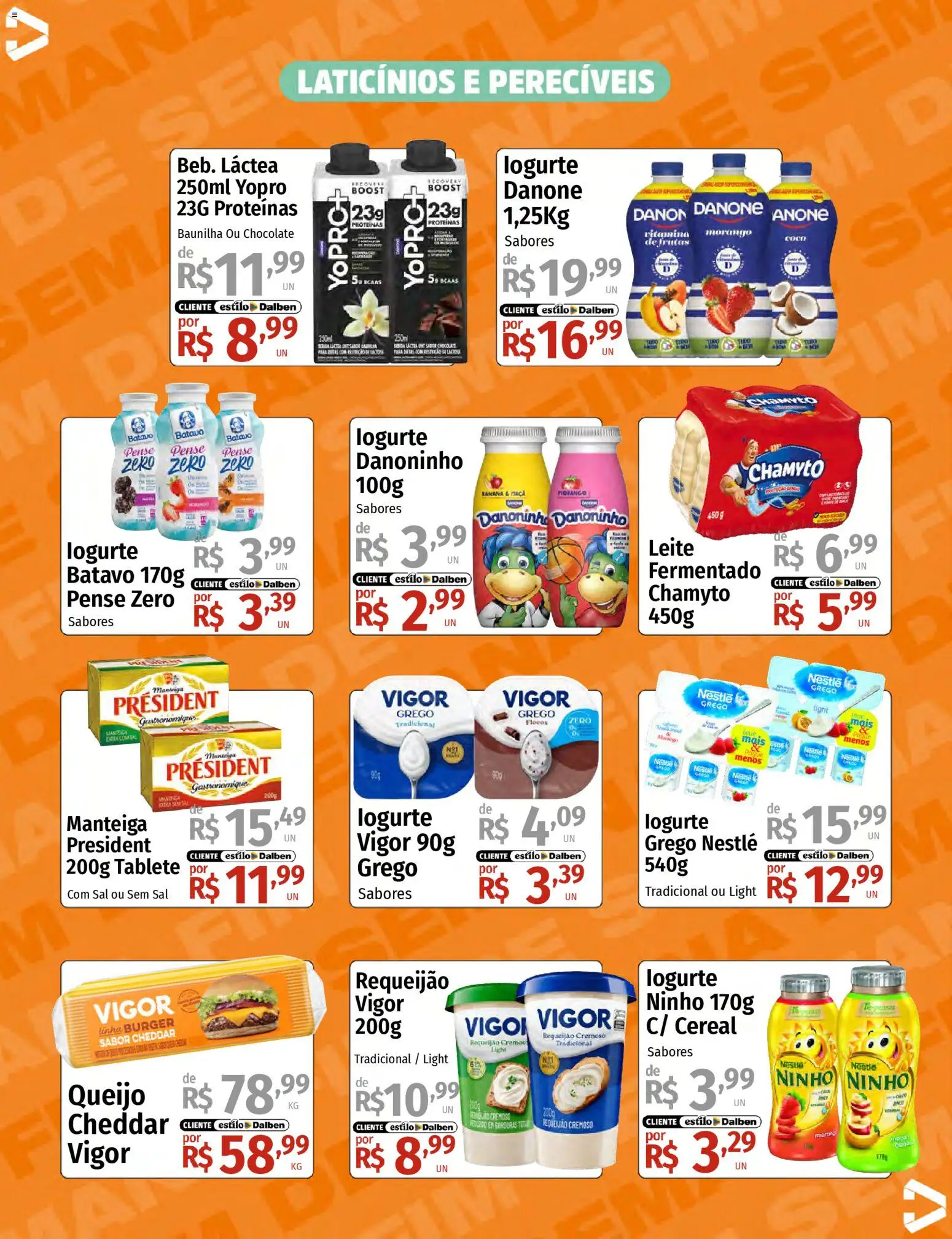 Supermercado Dalben Folheto - válido de 13.03.2026 | Página: 10 | Produtos: Coco, Manteiga, Cheddar, Flocos