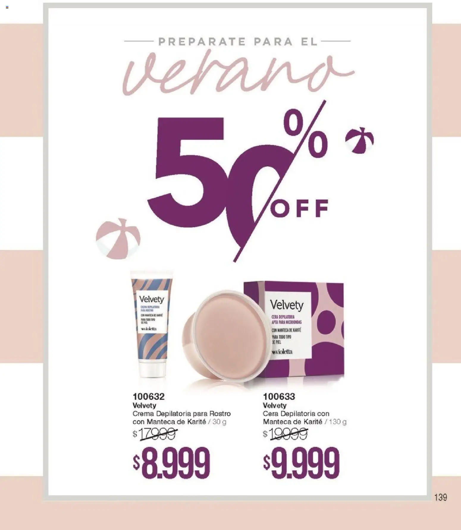 Violetta catálogo │ válido desde el 01.12.2025 | Página: 139 | Productos: Crema depilatoria, Cera, Manteca, Crema