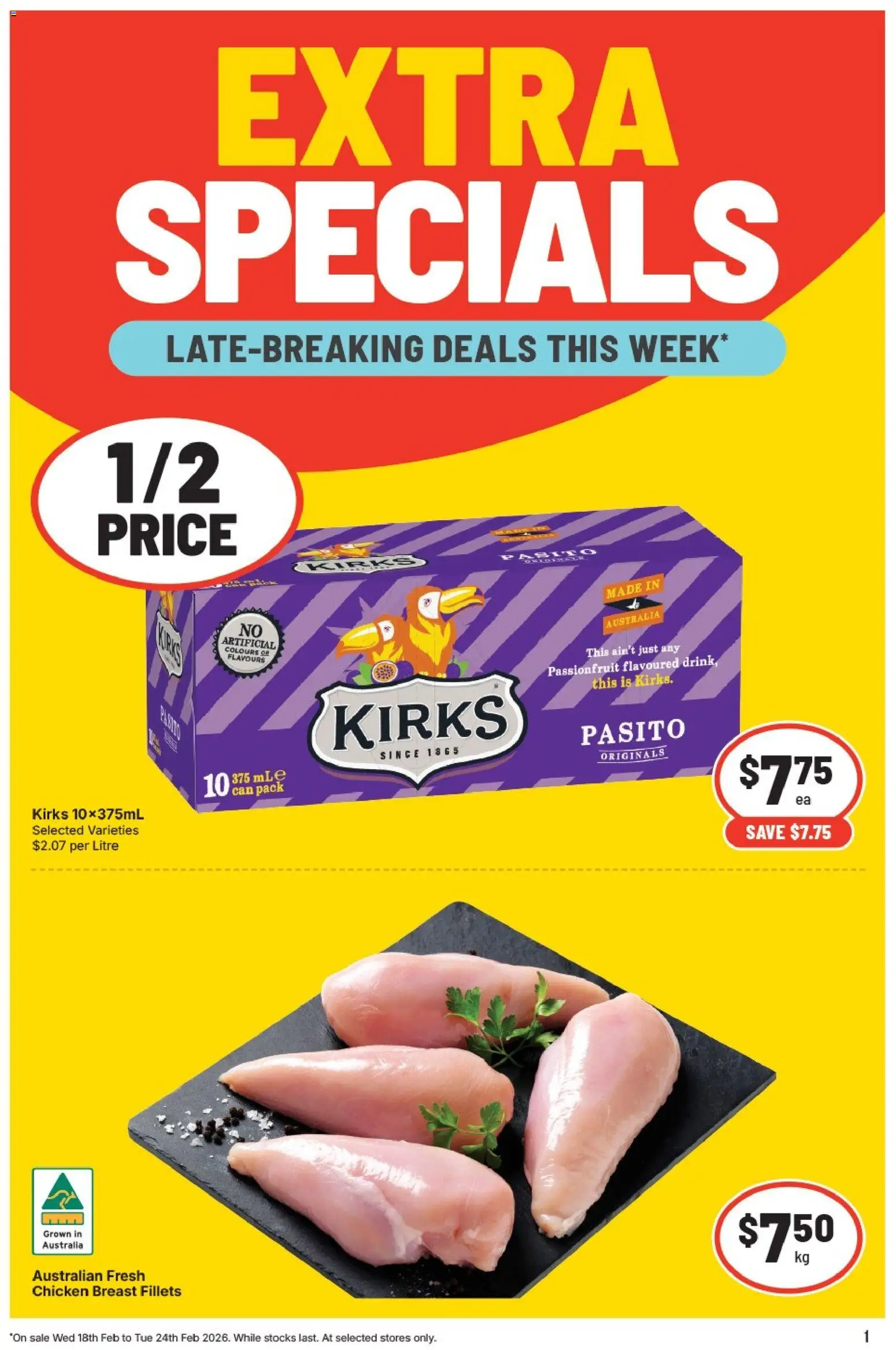 IGA catalogue - valid from 18.02.2026 | Page: 2 | Products: Lamb, Beef, Cream, Sauce