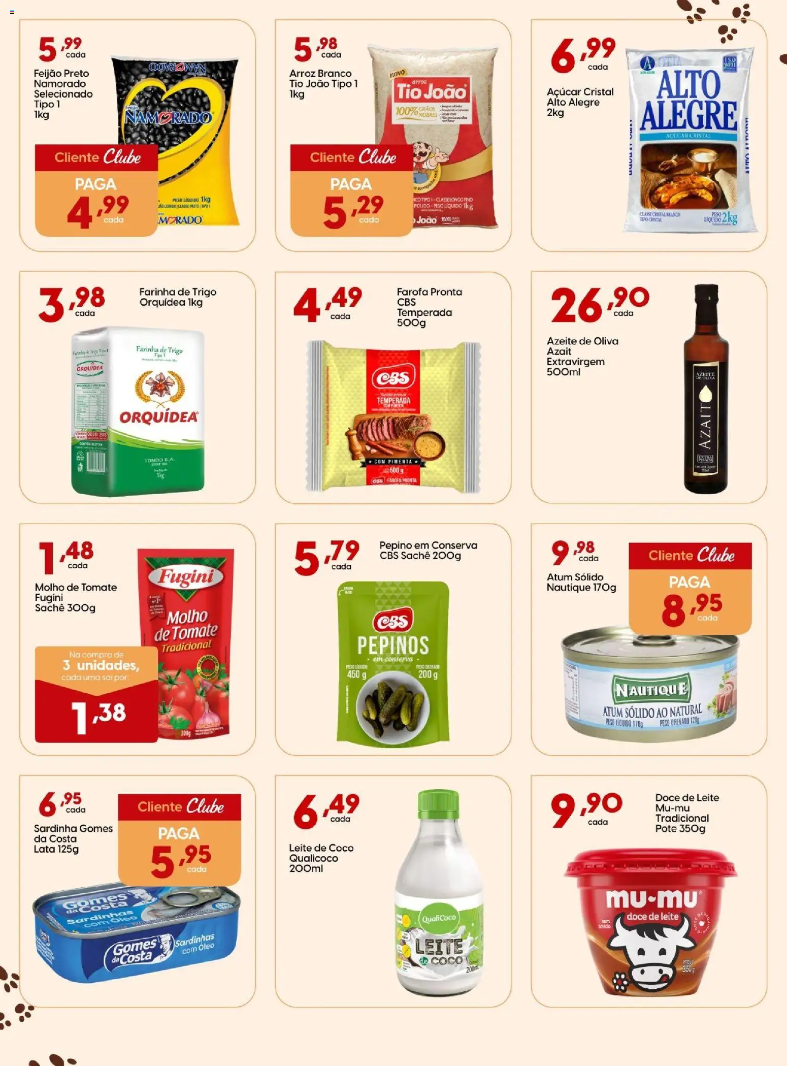 Rissul Folheto - válido de 06.03.2026 | Página: 8 | Produtos: Leite, Farofa, Azeite, Sardinha