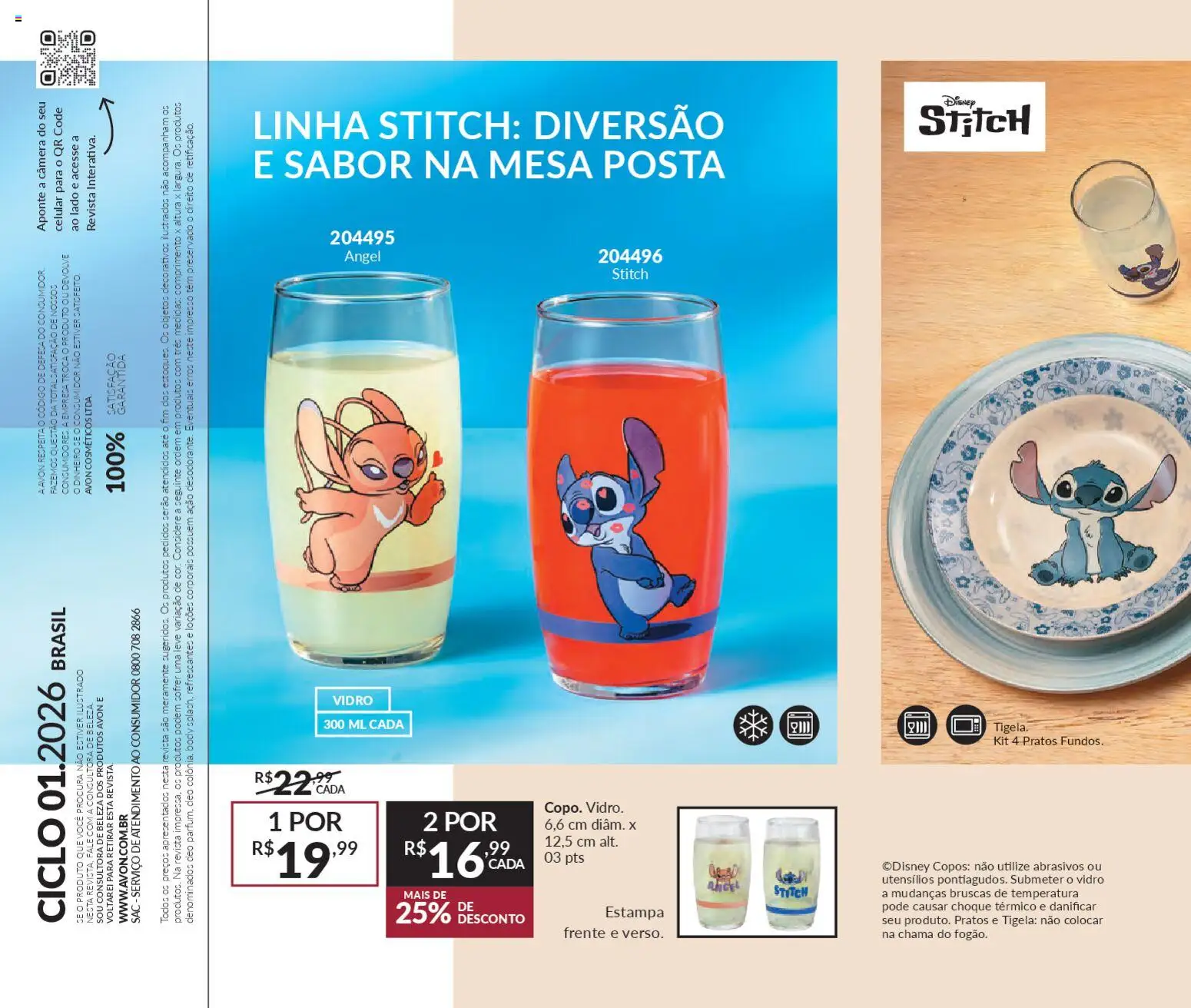 Avon Folheto - válido de 19.12.2025 | Página: 74 | Produtos: Celular, Mesa, Copos, Câmera
