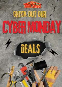The Tool Shed - Cyber Monday preview  - valid from 01.12.2025