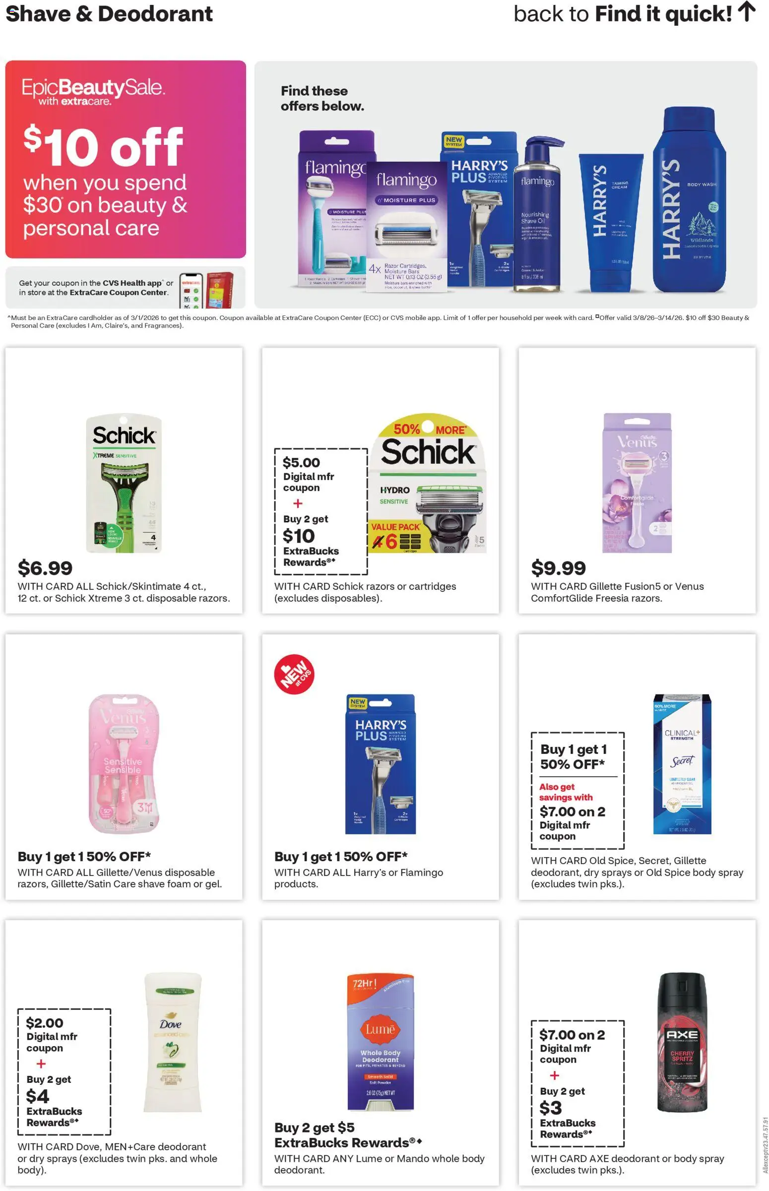 CVS Pharmacy Weekly Ad - NY - valid from 08.03.2026 | Page: 15 | Products: Oil, Deodorant, Cream, Body Wash
