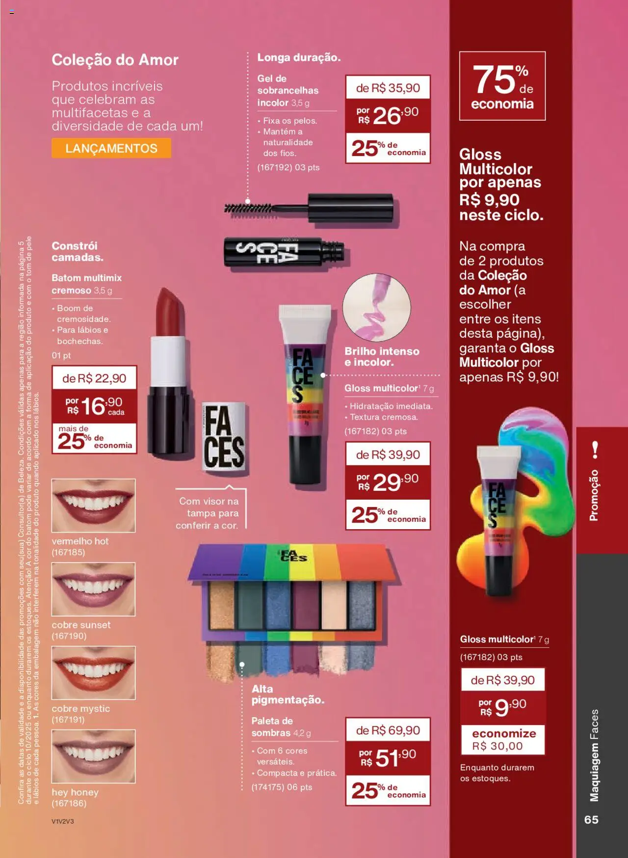 Natura Folheto - válido de 05.06.2025 | Página: 65 | Produtos: Maquiagem, Batom