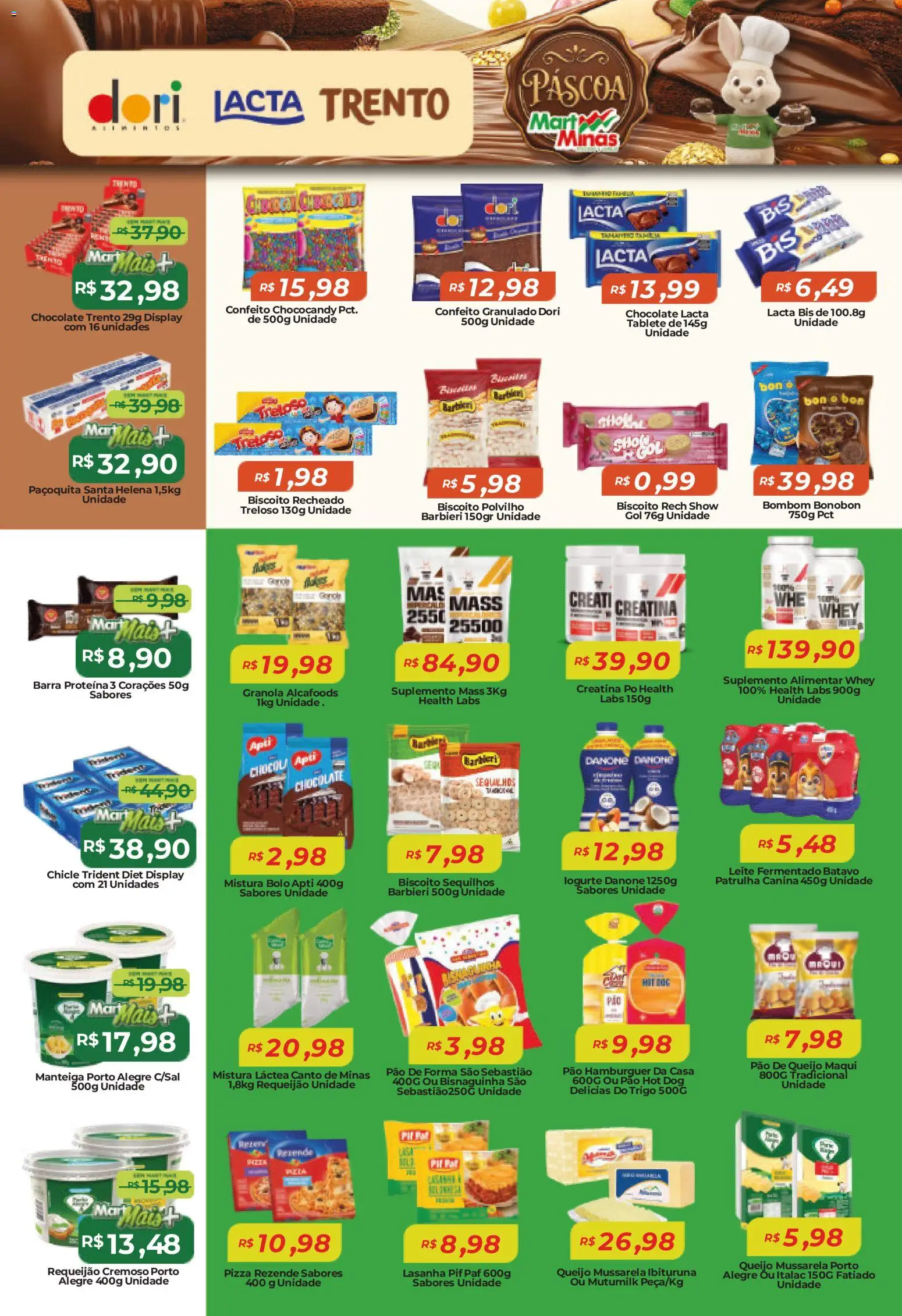 Mart Minas Folheto - válido de 05.03.2026 | Página: 4 | Produtos: Biscoito, Queijo, Chocolate, Pão de forma