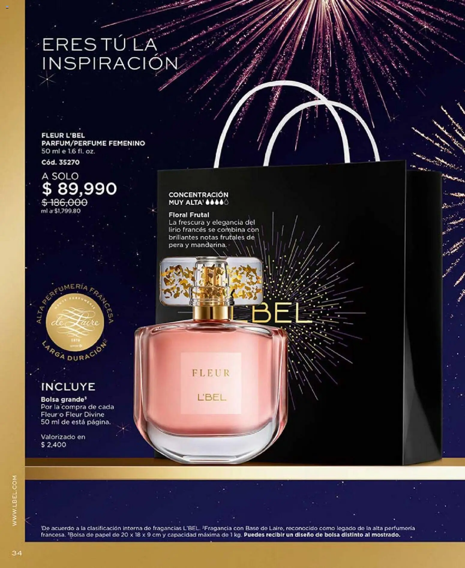 L'Bel revista - valida desde el 01.01.2026 | Página: 34 | Productos: Bolsa, Fragancia, Pera