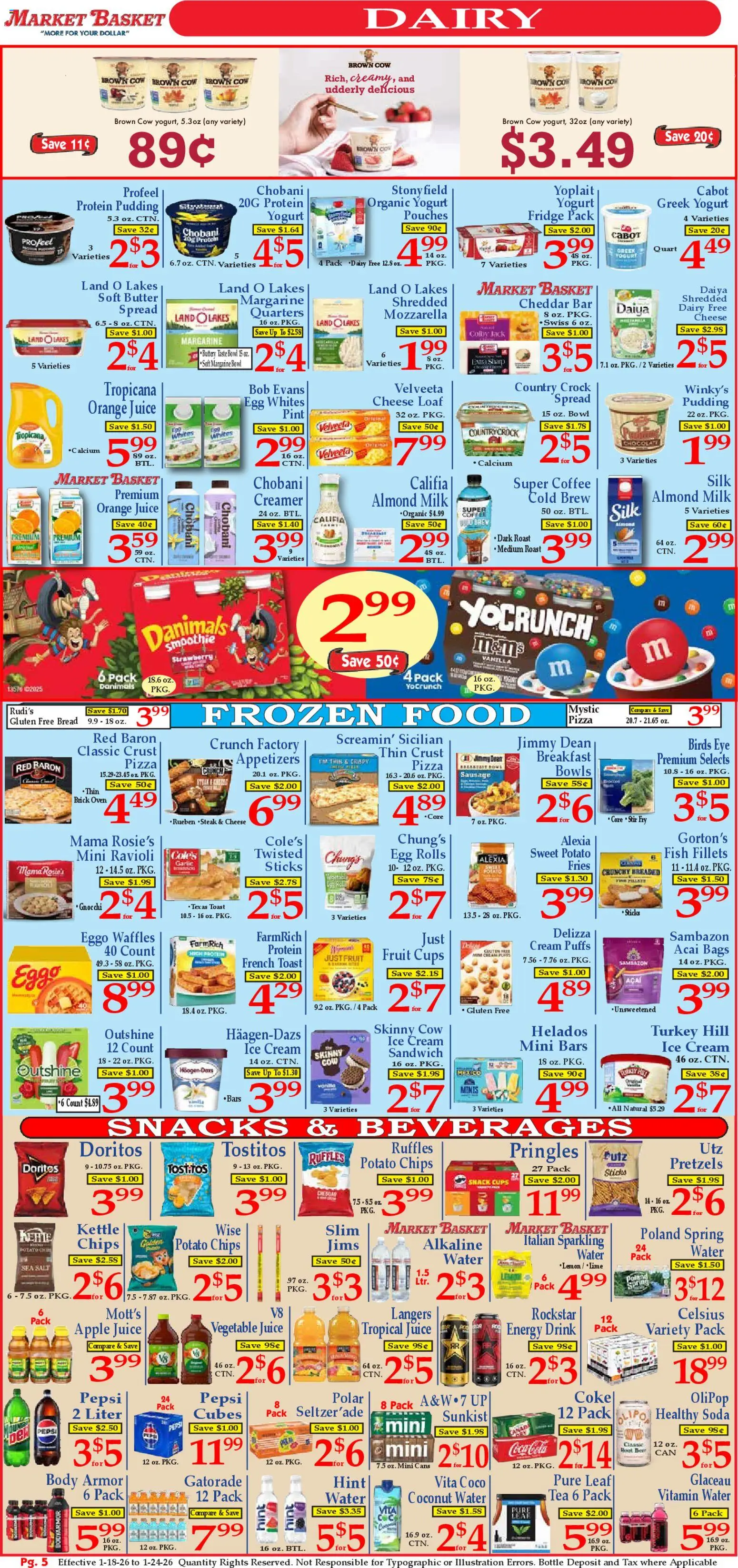 Market Basket Ad - valid from 18.01.2026 | Page: 5 | Products: Basket, Juice, Cable, Oven